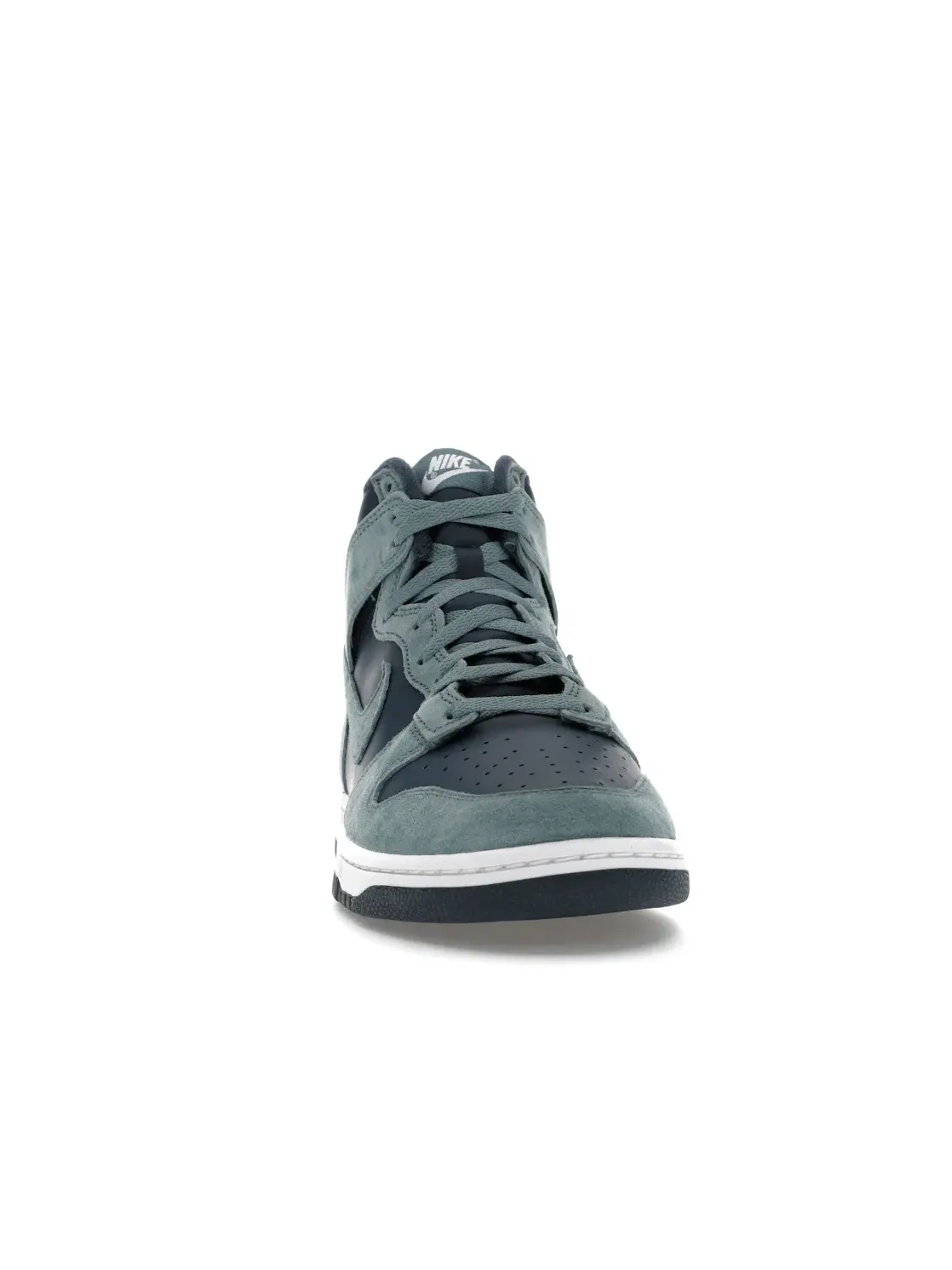 Мужские кроссовки высокий с классическим дизайном Nike Dunk High Retro Premium — изображение 2 из 4, темно-синий/-белый