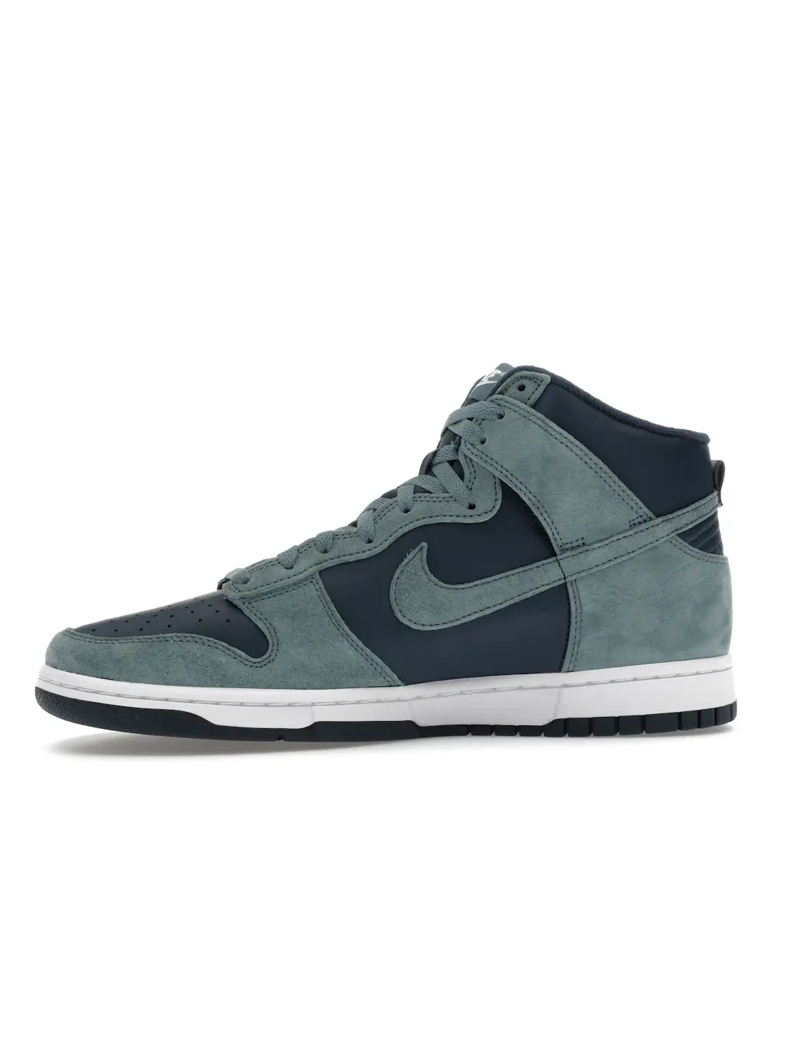 Мужские кроссовки высокий с классическим дизайном Nike Dunk High Retro Premium — изображение 3 из 4, темно-синий/-белый
