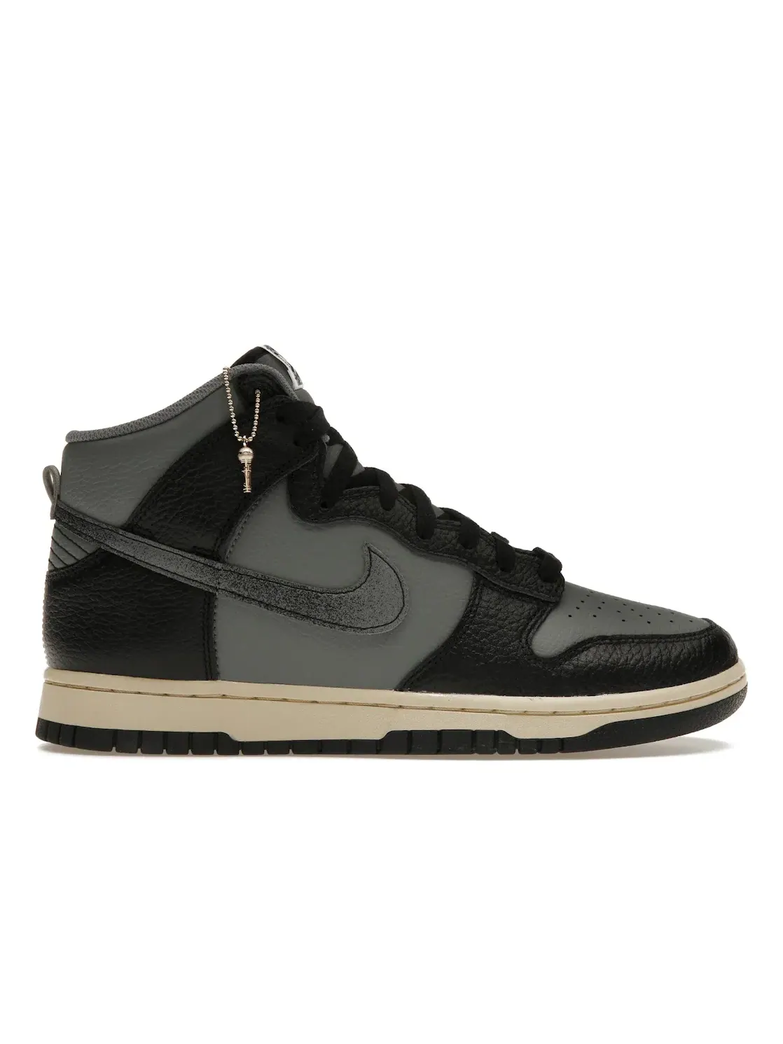 Мужские кроссовки с принтом Nike Dunk High Retro Premium Nike — изображение 1 из 4, серый//черный/черный