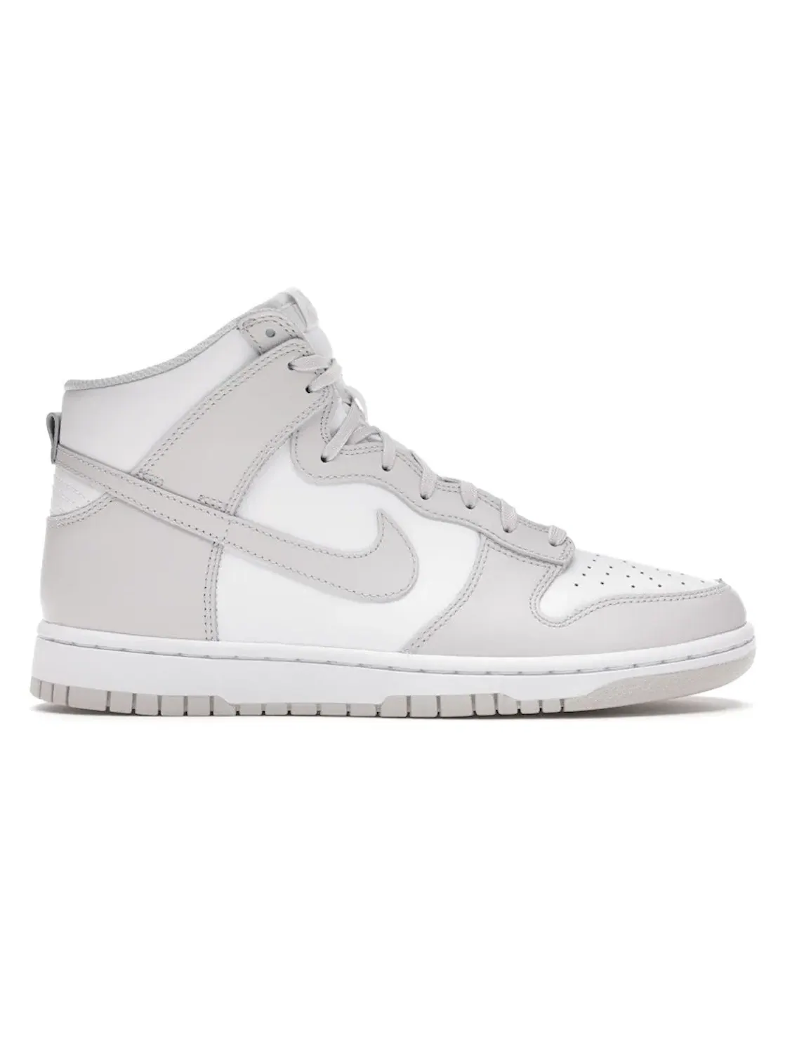 Мужские кроссовки с ретро-дизайном Nike Dunk High — изображение 1 из 4, белый/серый