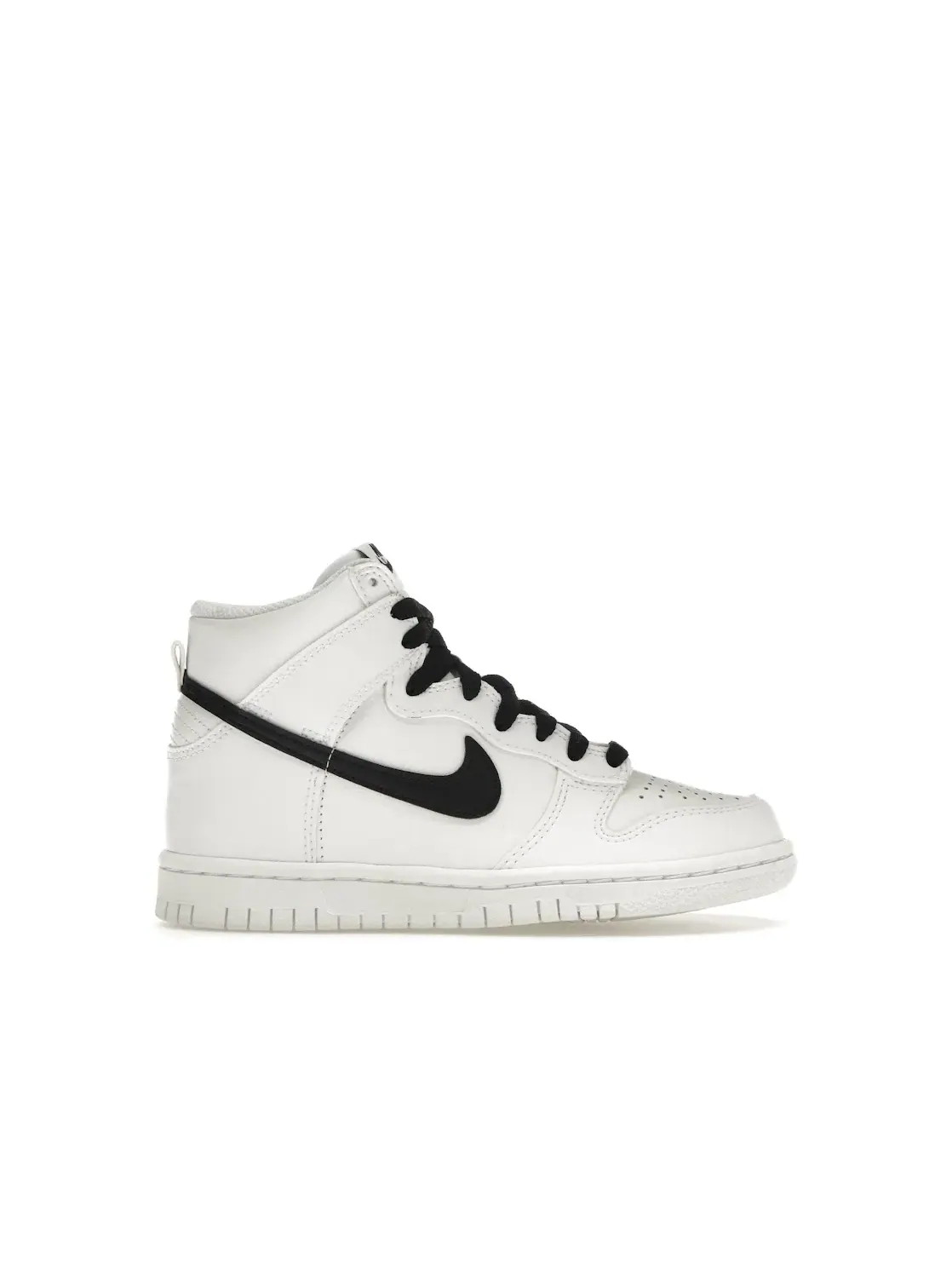 Детские кроссовки высокие с контрастной отделкой Nike Dunk High Nike — изображение 1 из 4, белый/белый/черный