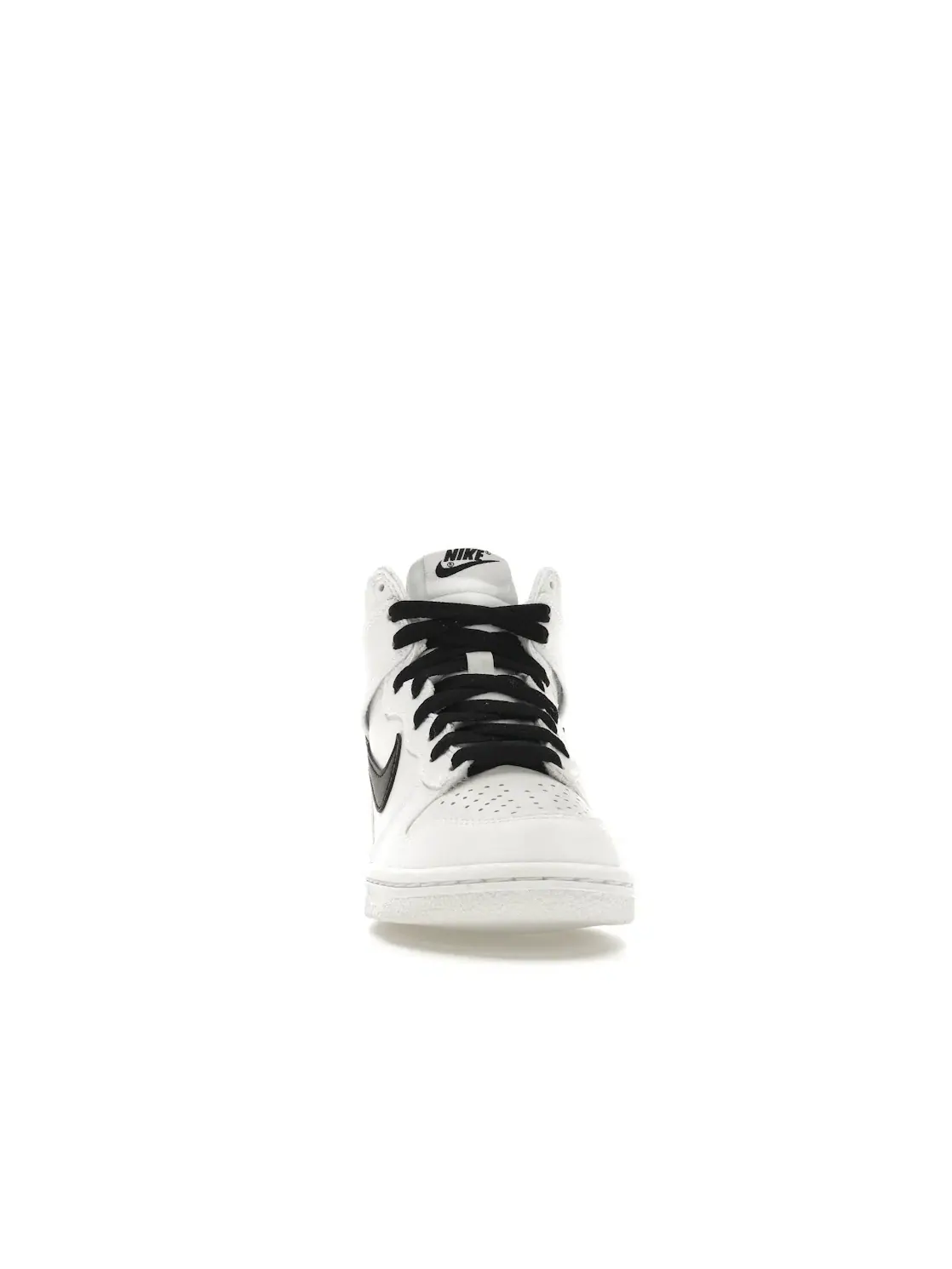 Детские кроссовки высокие с контрастной отделкой Nike Dunk High Nike — изображение 2 из 4, белый/белый/черный
