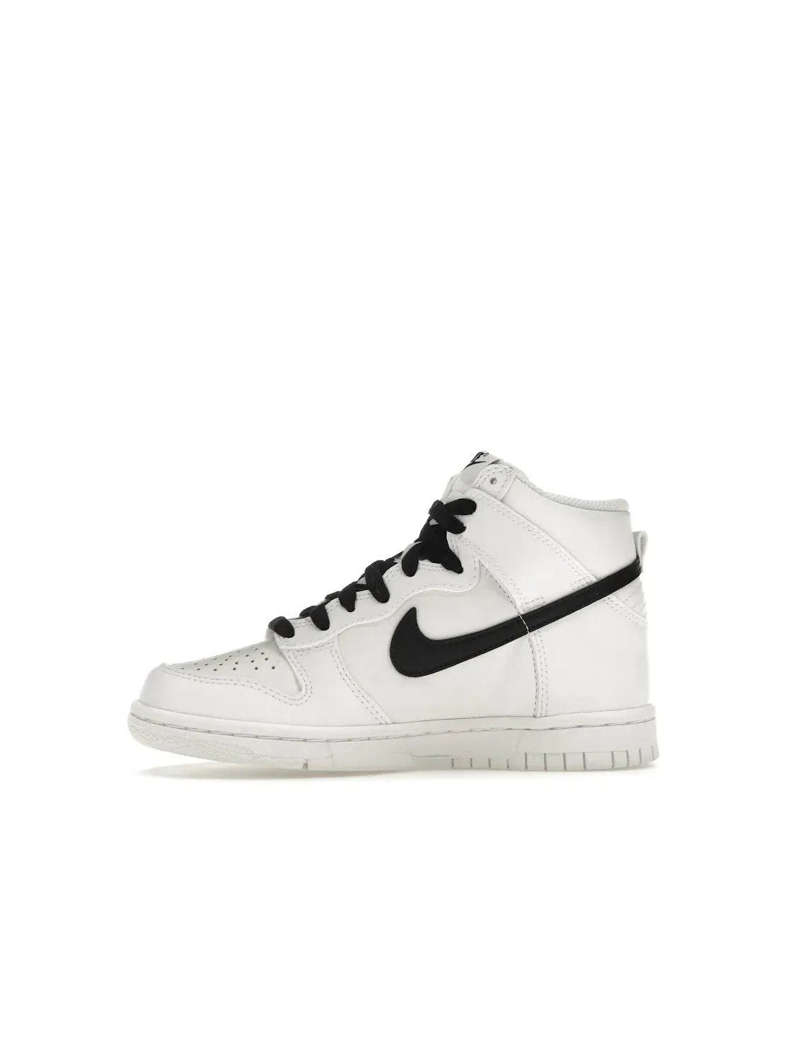 Детские кроссовки высокие с контрастной отделкой Nike Dunk High Nike — изображение 3 из 4, белый/белый/черный