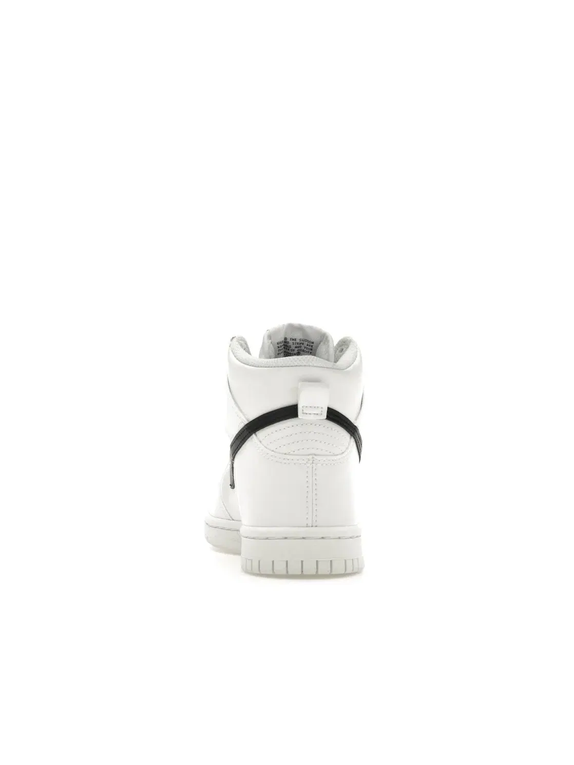 Детские кроссовки высокие с контрастной отделкой Nike Dunk High Nike — изображение 4 из 4, белый/белый/черный