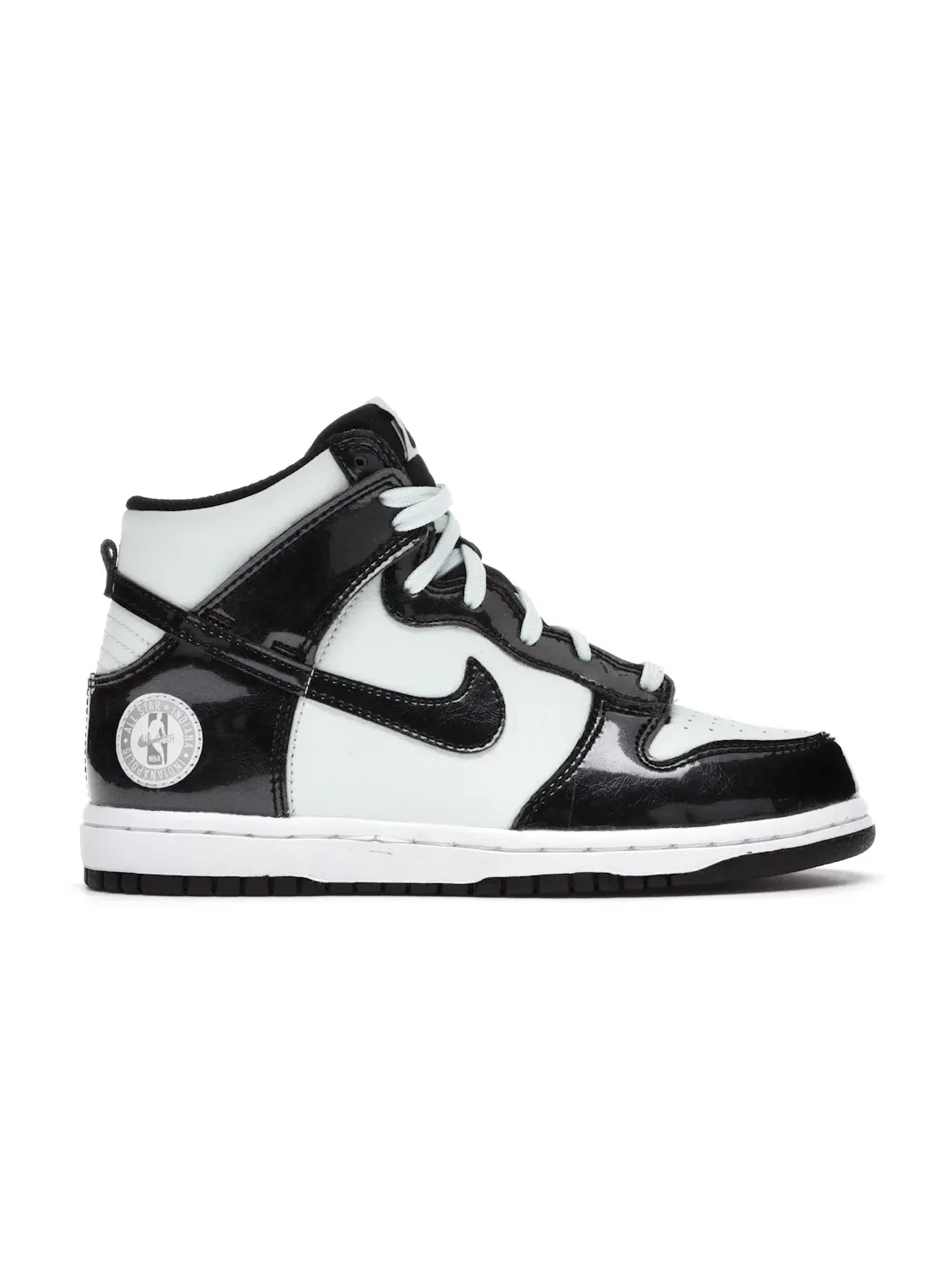 Детские кроссовки высокие с контрастными накладками Nike Dunk High SE — изображение 1 из 4, зеленый/черный/белый