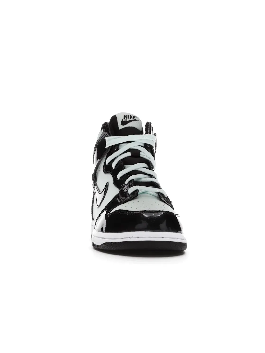 Детские кроссовки высокие с контрастными накладками Nike Dunk High SE — изображение 2 из 4, зеленый/черный/белый