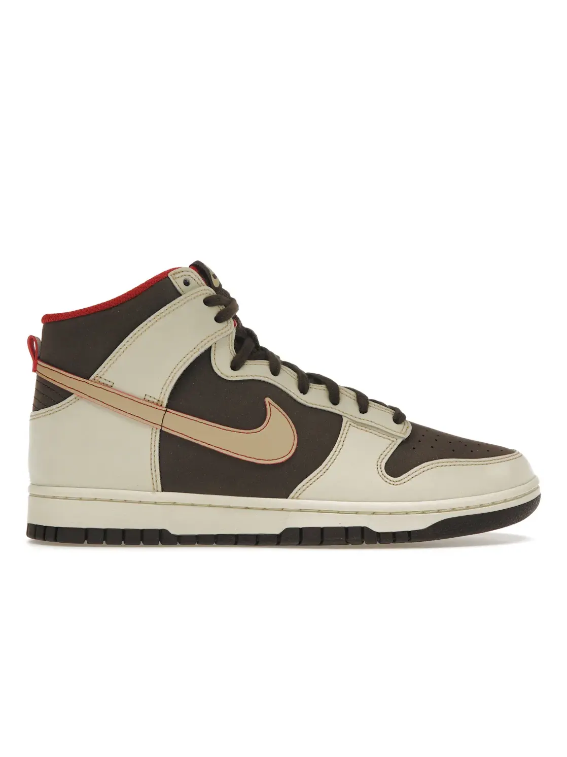 Мужские кроссовки для повседневной носки Nike Dunk High SE Nike — изображение 1 из 4, коричневый///красный