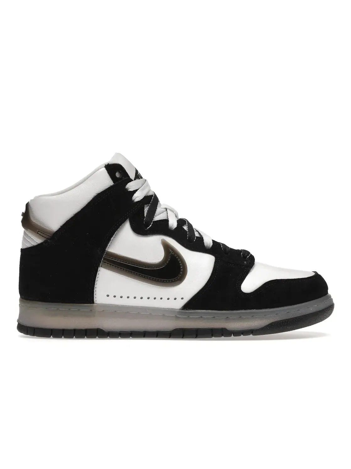 Мужские кроссовки с принтом Nike Dunk High Nike — изображение 1 из 4, белый/прозрачный-черный
