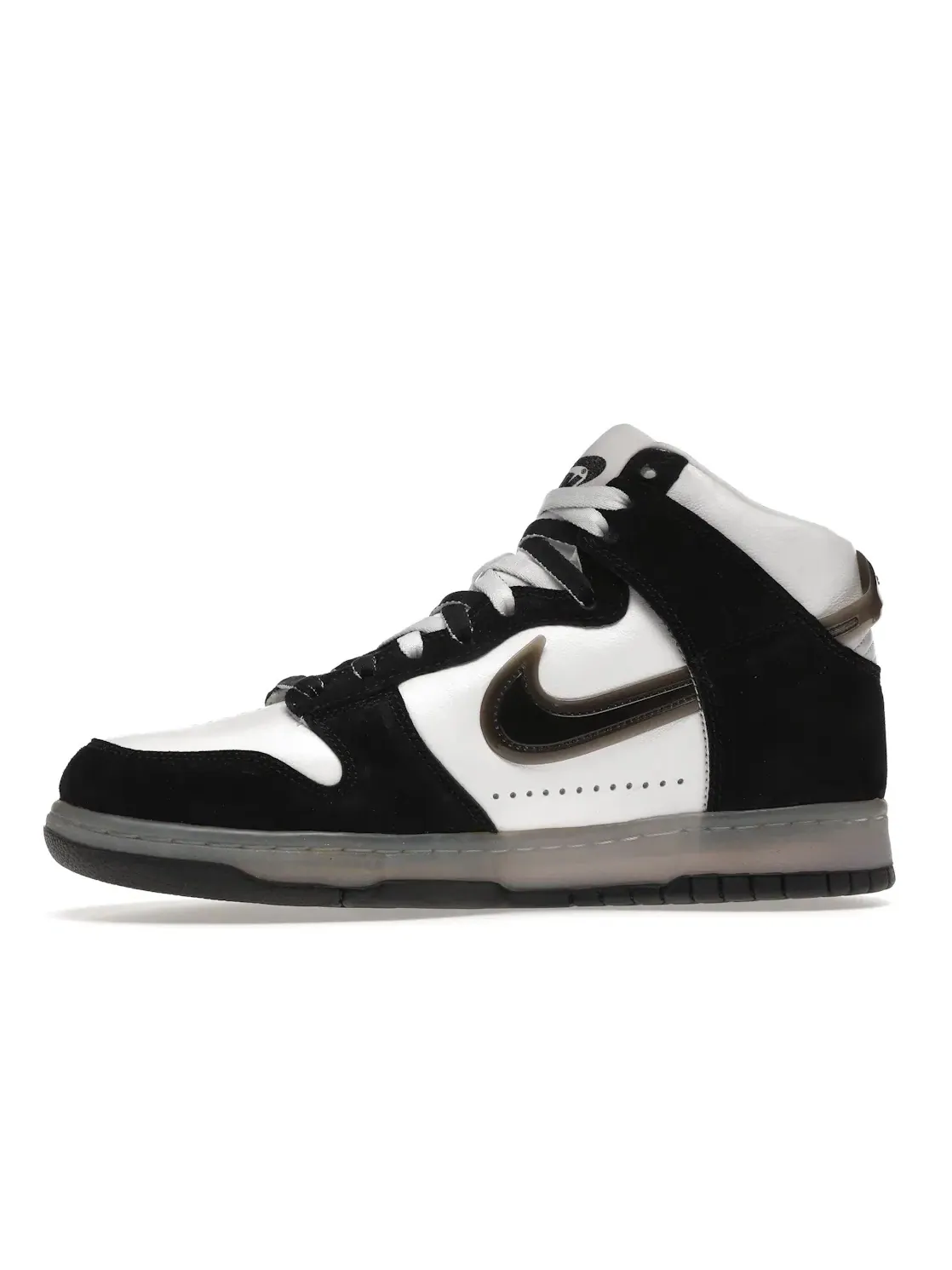 Мужские кроссовки с принтом Nike Dunk High Nike — изображение 3 из 4, белый/прозрачный-черный