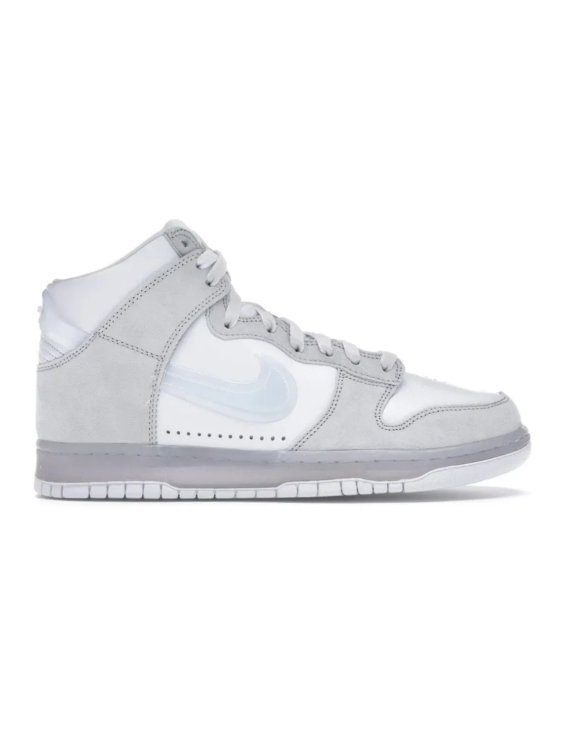 Мужские кроссовки высокие с коллаборацией Slam Jam Nike Dunk High Pure Platinum Nike — изображение 1 из 4