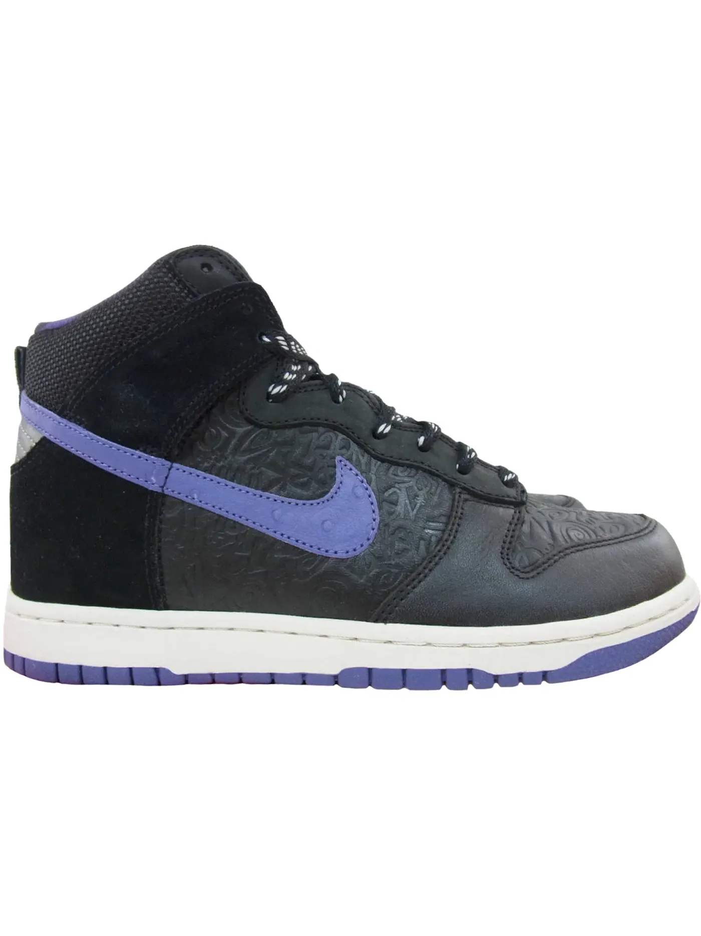 Мужские кроссовки Lifestyle Nike Dunk High — изображение 1 из 1, черный/черный-фиолетовый