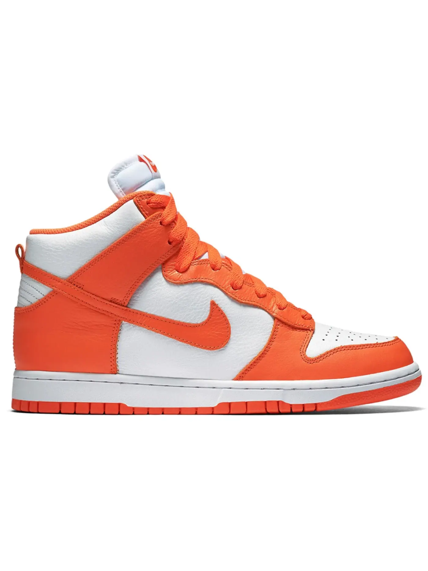 Мужские кроссовки высокие Nike Dunk High — изображение 1 из 1, белый/оранжевый