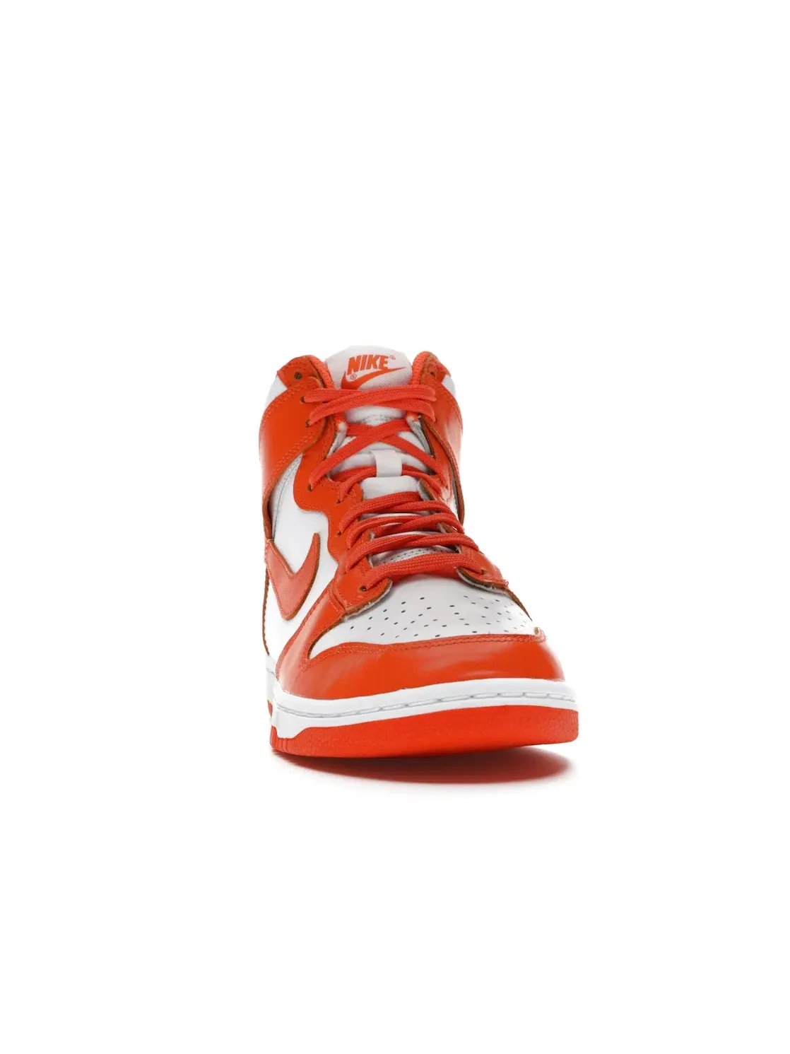 Женские кроссовки с высоким верхом Nike Dunk High — изображение 2 из 4, белый/оранжевый
