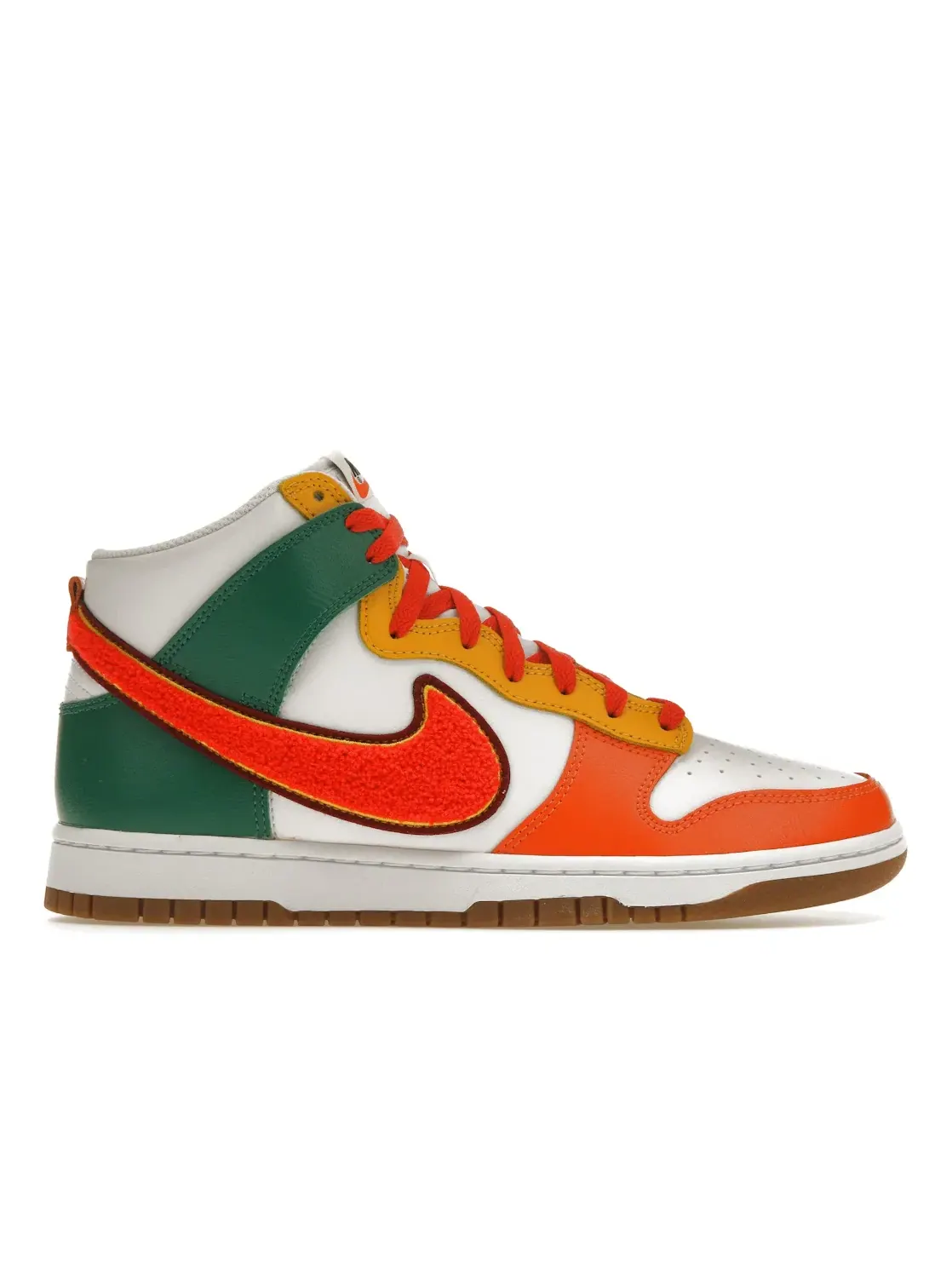 Мужские кроссовки с премиальной кожи Nike Dunk High Nike — изображение 1 из 4, белый/красный-красный