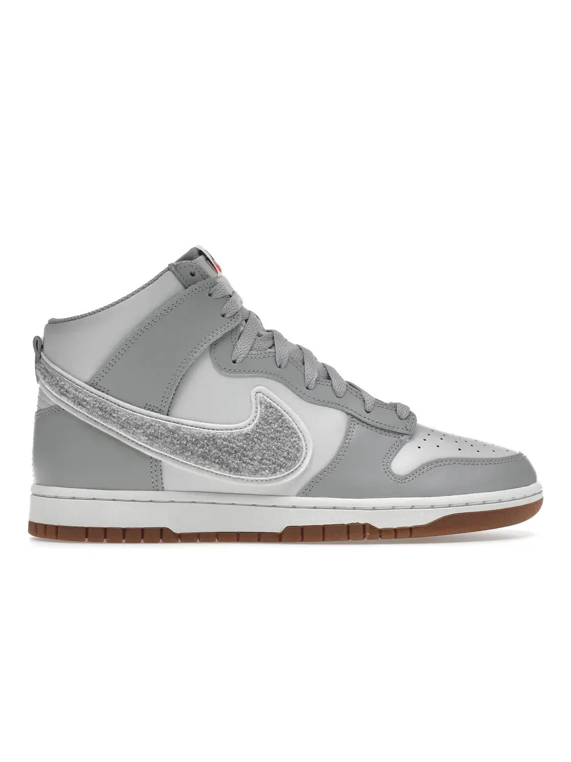 Мужские кроссовки с замшевым свушем Nike Dunk High University — изображение 1 из 4, светлый серый/белый
