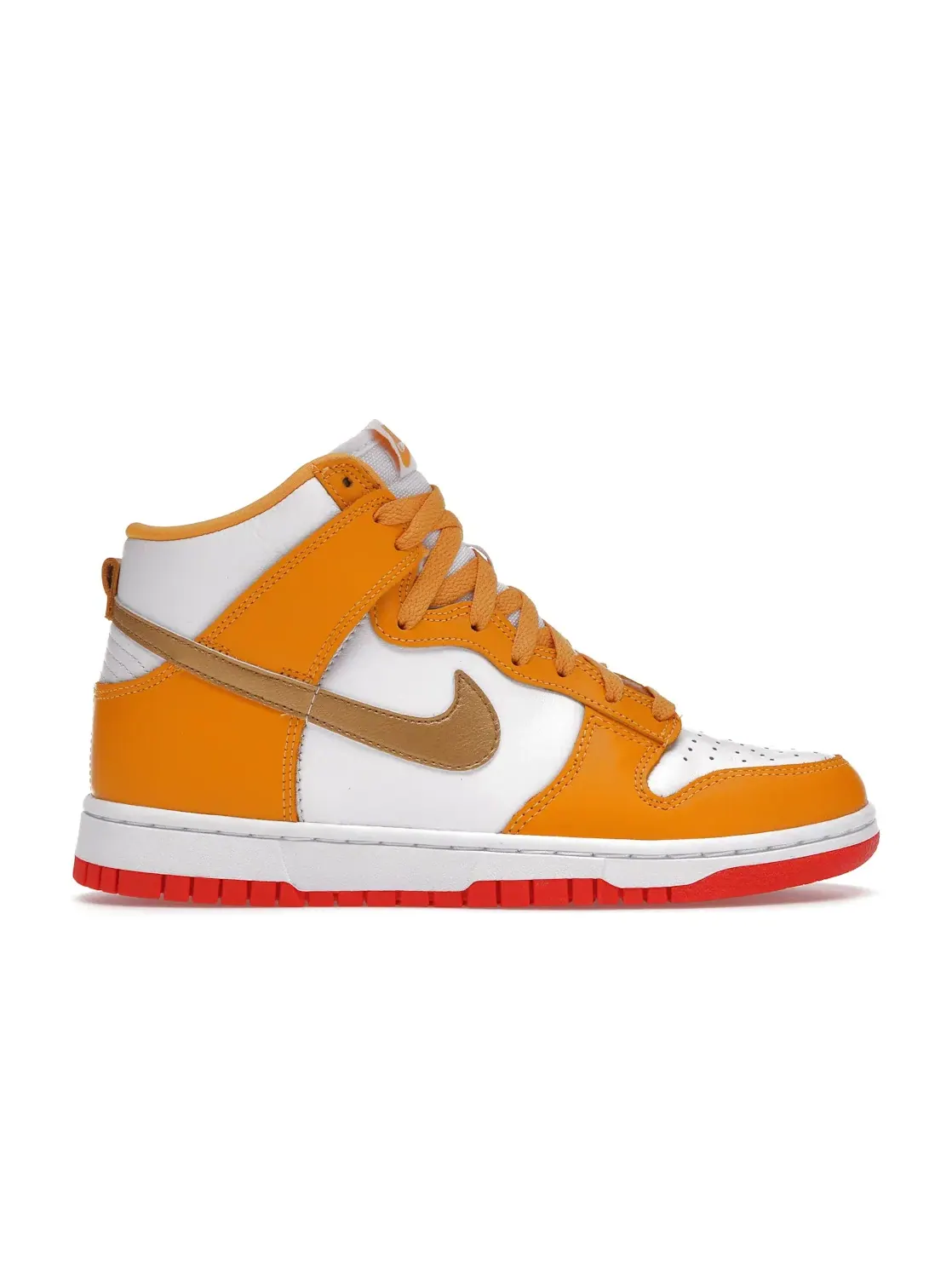 Женские кроссовки Lifestyle с высоким верхом Nike Dunk High — изображение 1 из 4, золотистый/белый