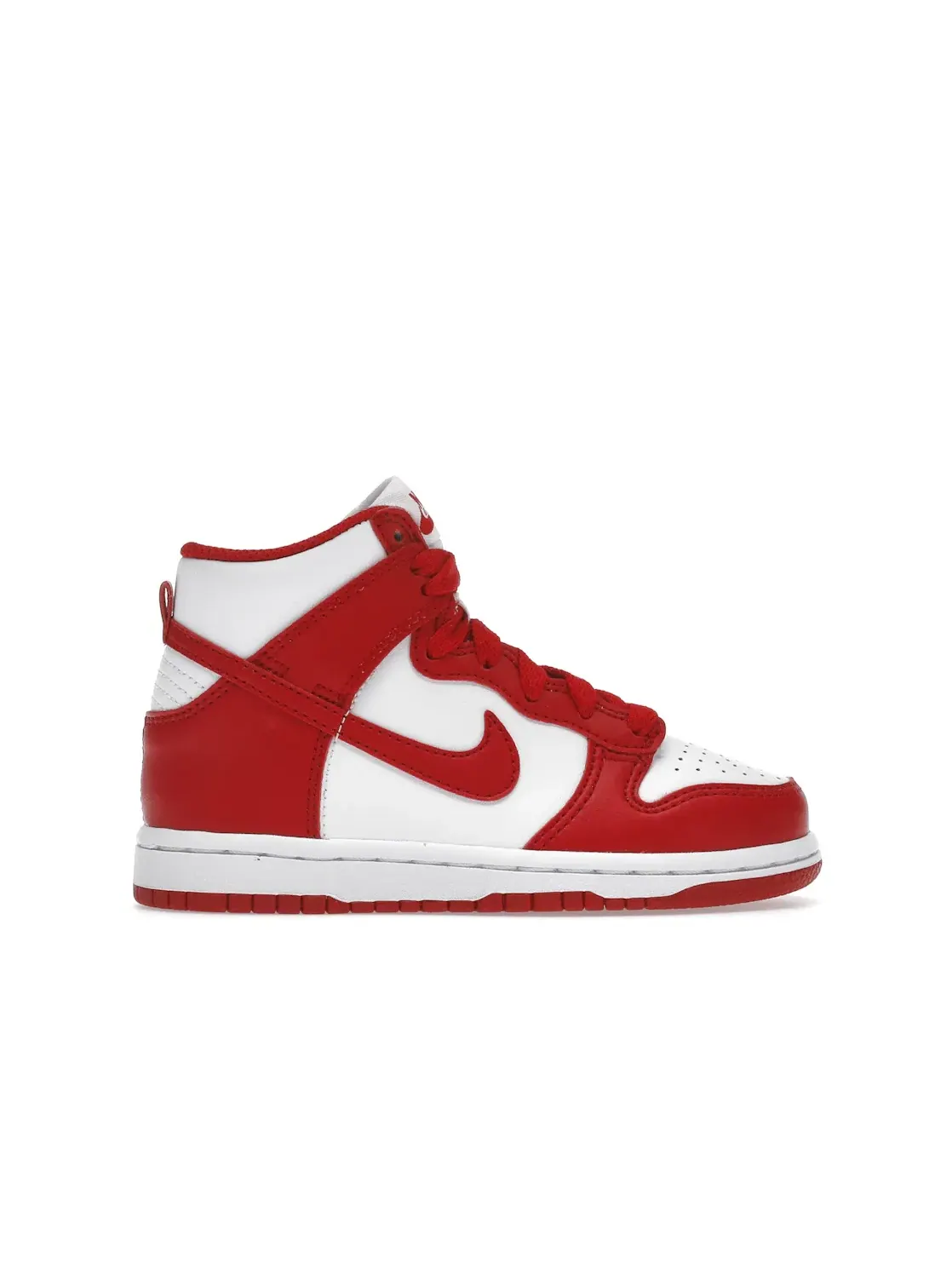 Детские кроссовки высокие Nike Dunk High University Red Nike — изображение 1 из 4, белый/красный