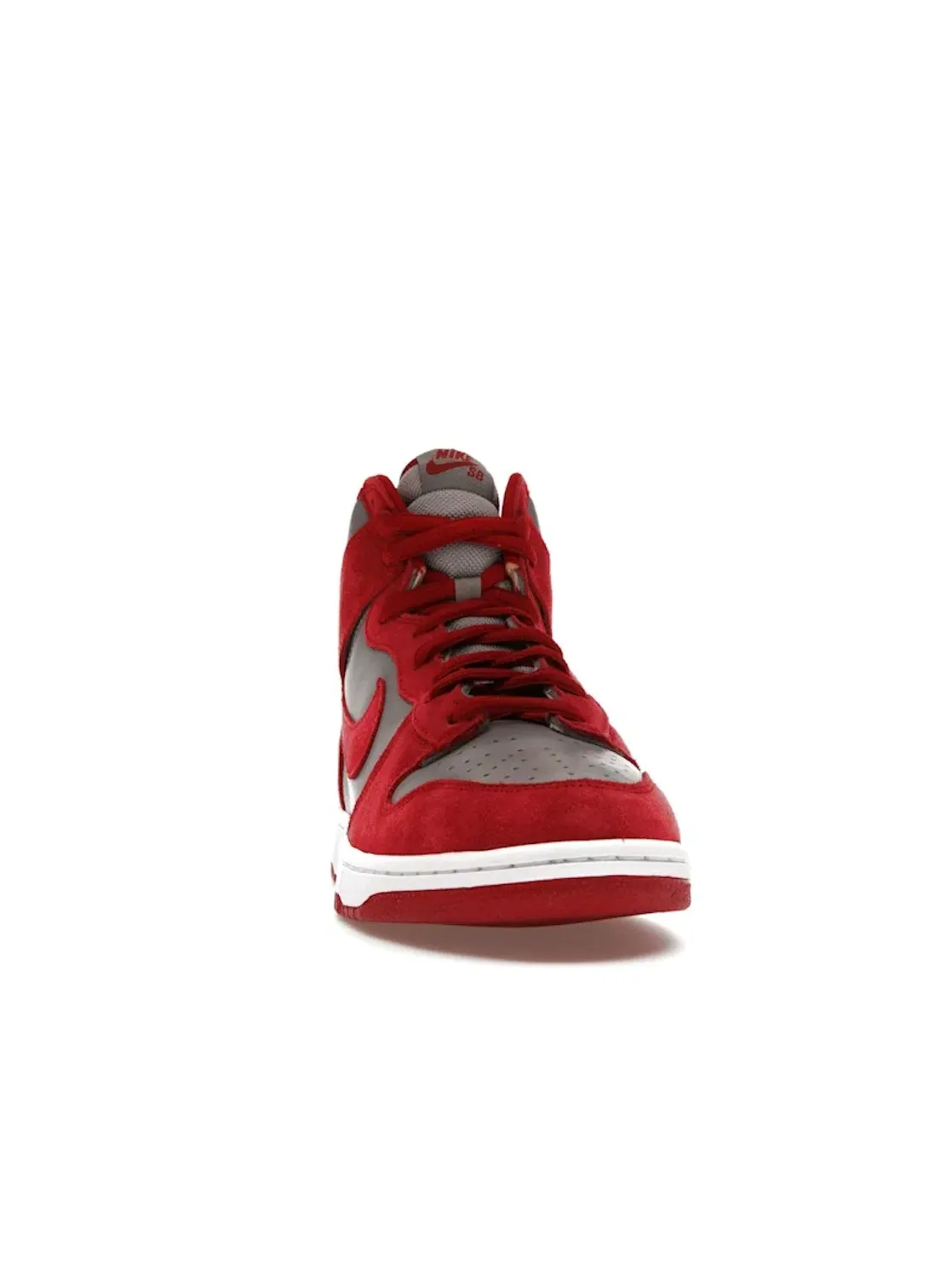 Мужские кроссовки Lifestyle Nike Dunk High — изображение 2 из 4, серый/красный