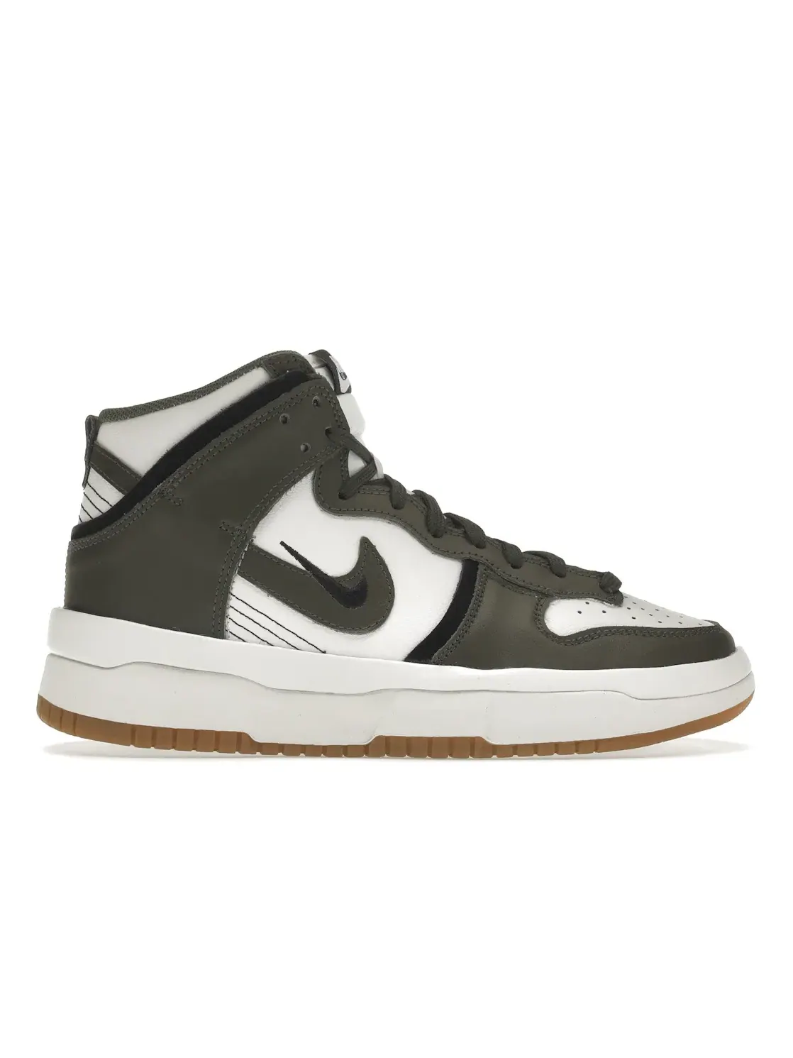 Женские кроссовки с высоким верхом Nike Dunk High Up Summit White/Cargo Khaki-Black — изображение 1 из 4