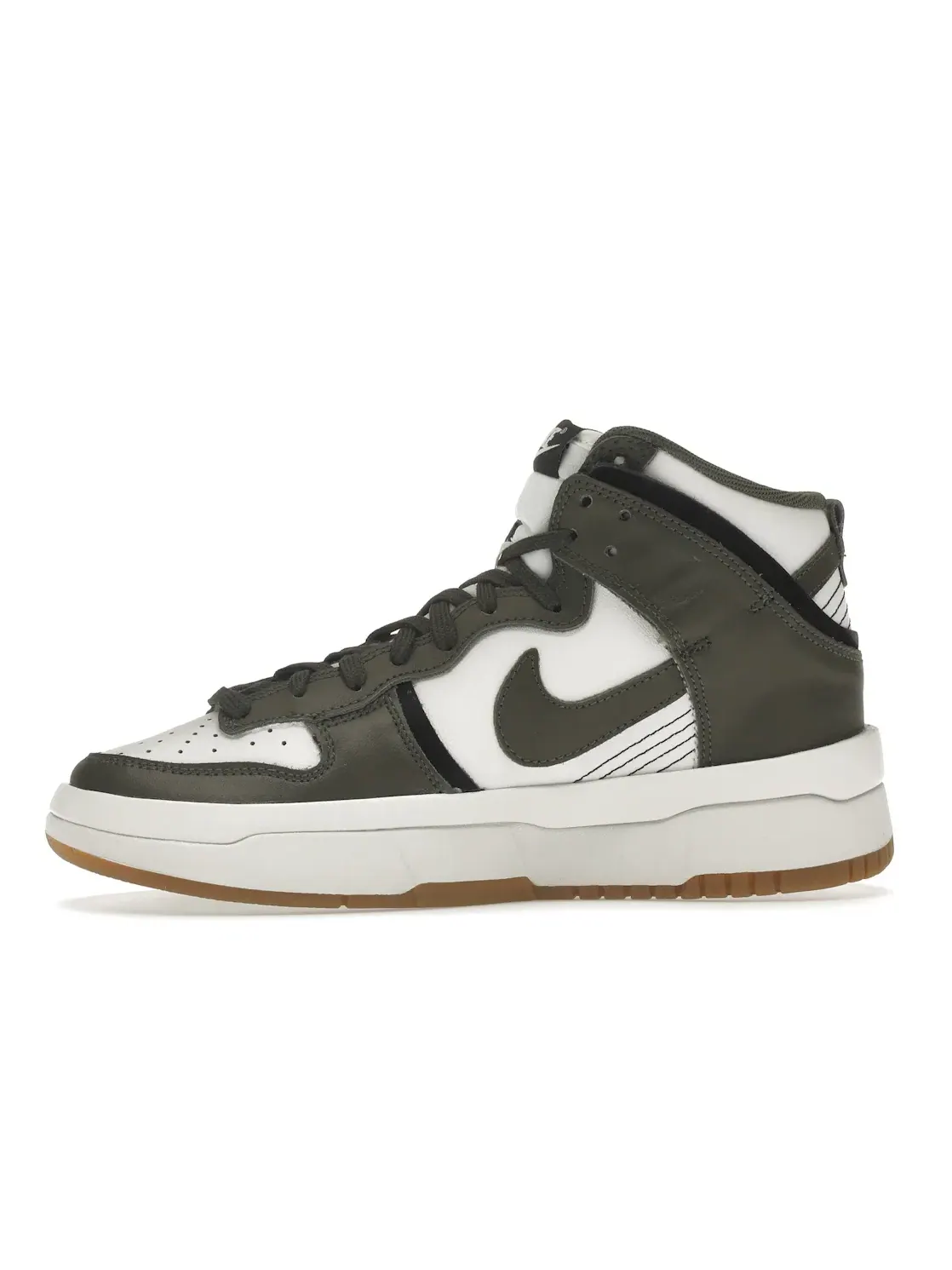 Женские кроссовки с высоким верхом Nike Dunk High Up Summit White/Cargo Khaki-Black — изображение 3 из 4