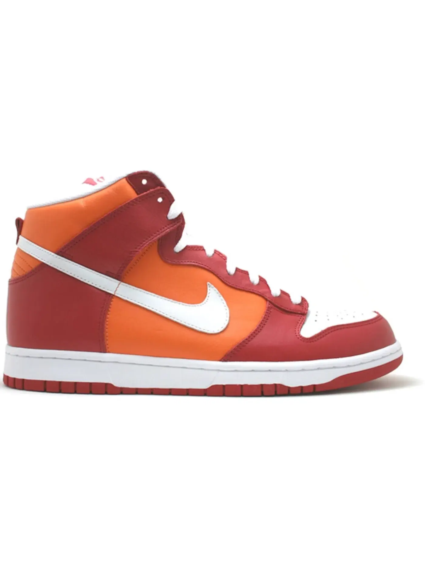 Мужские кроссовки Nike Dunk High — изображение 1 из 1, красный/белый-оранжевый