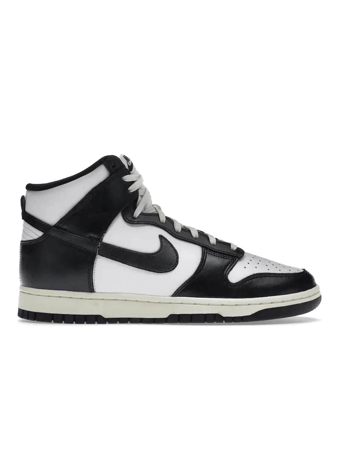 Женские кроссовки кожаные Nike Dunk High — изображение 1 из 4, белый/черный/кремовый