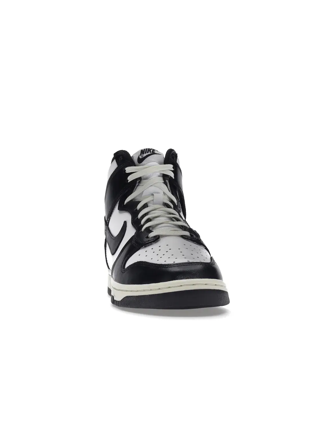 Женские кроссовки кожаные Nike Dunk High — изображение 2 из 4, белый/черный/кремовый