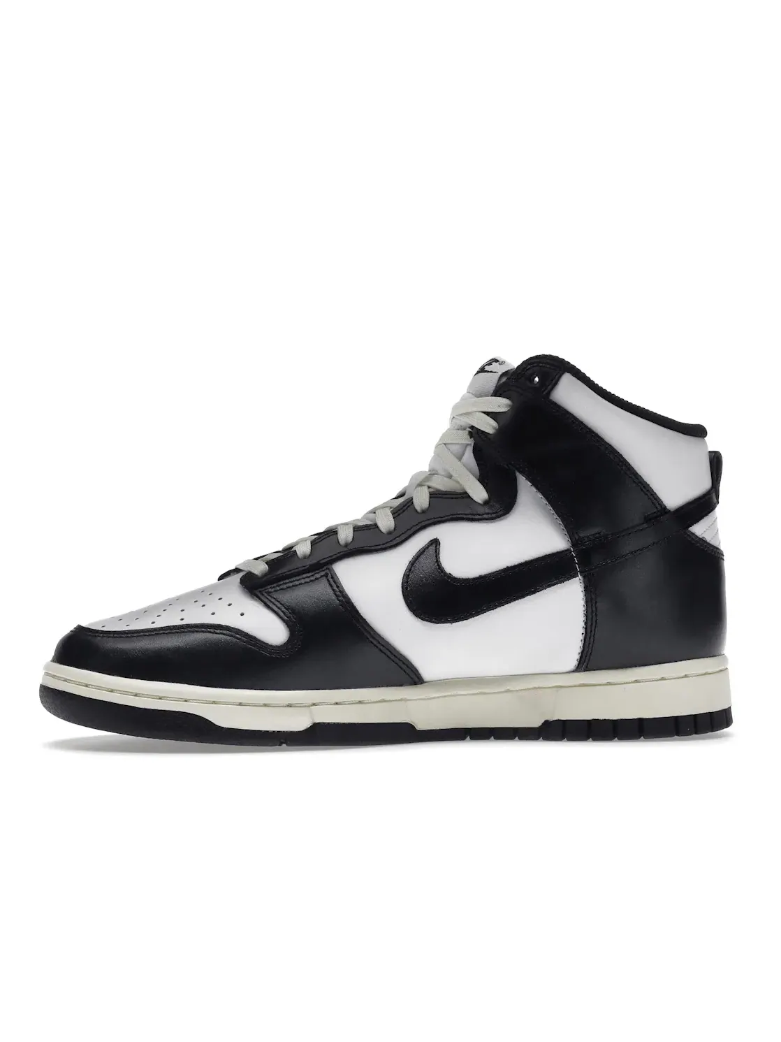Женские кроссовки кожаные Nike Dunk High — изображение 3 из 4, белый/черный/кремовый