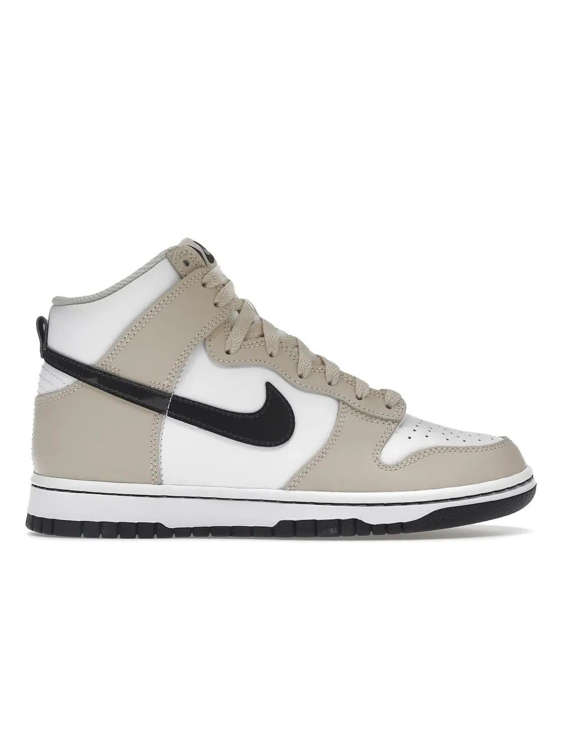 Женские кроссовки на высокой подошве Nike Dunk High — изображение 1 из 4, белый//коричневый