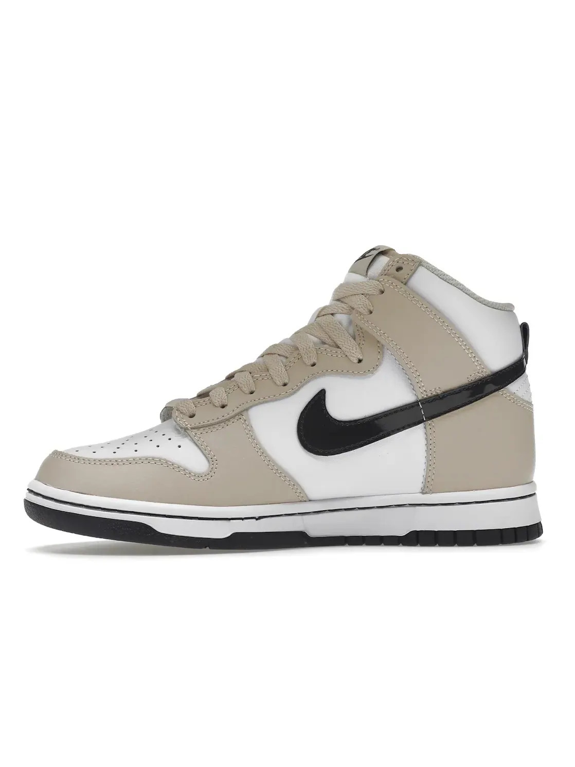 Женские кроссовки на высокой подошве Nike Dunk High — изображение 3 из 4, белый//коричневый
