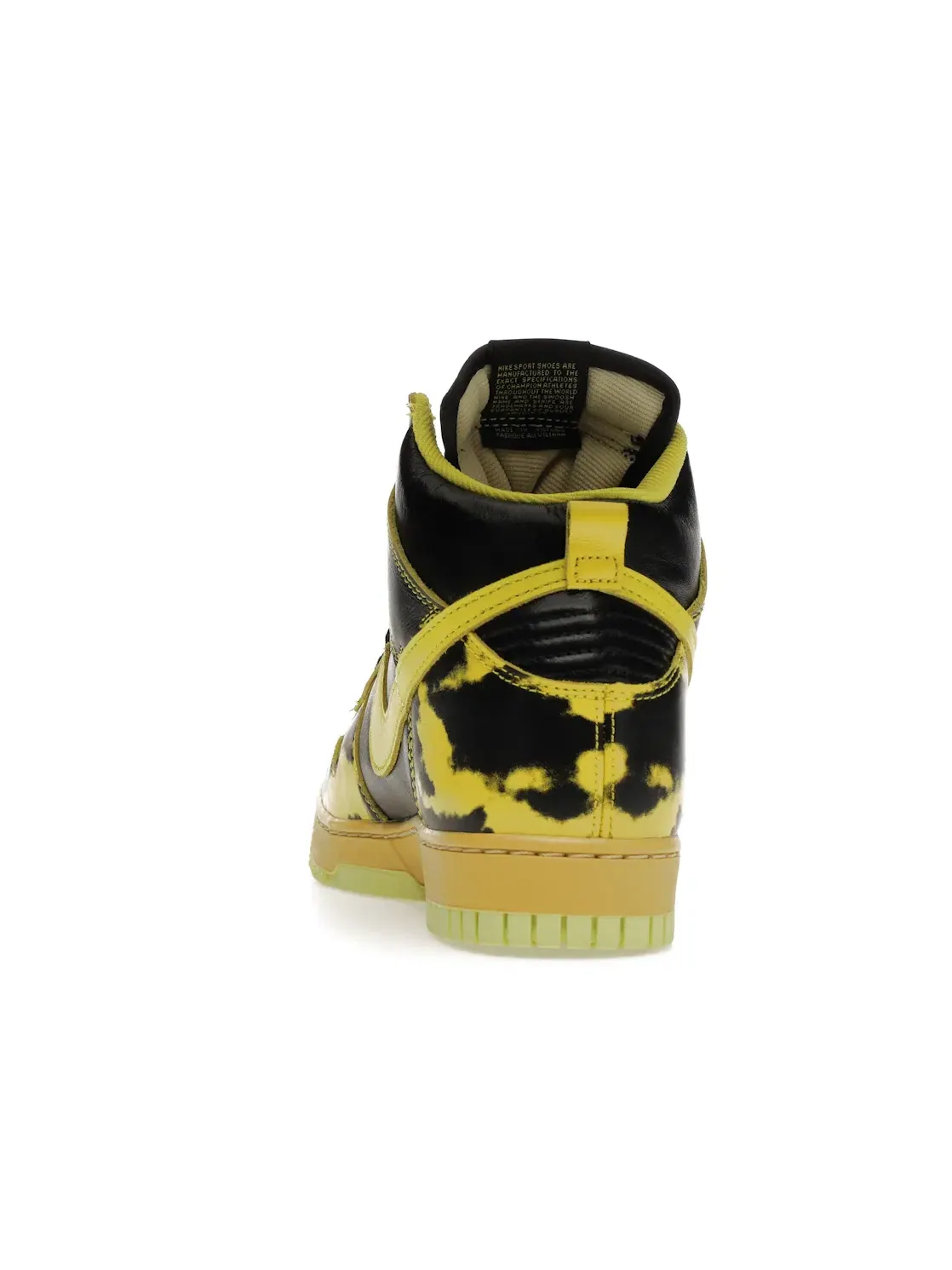 Мужские кроссовки с эффектом состаривания Nike Dunk High 1985 SP — изображение 4 из 4, черный/желтый