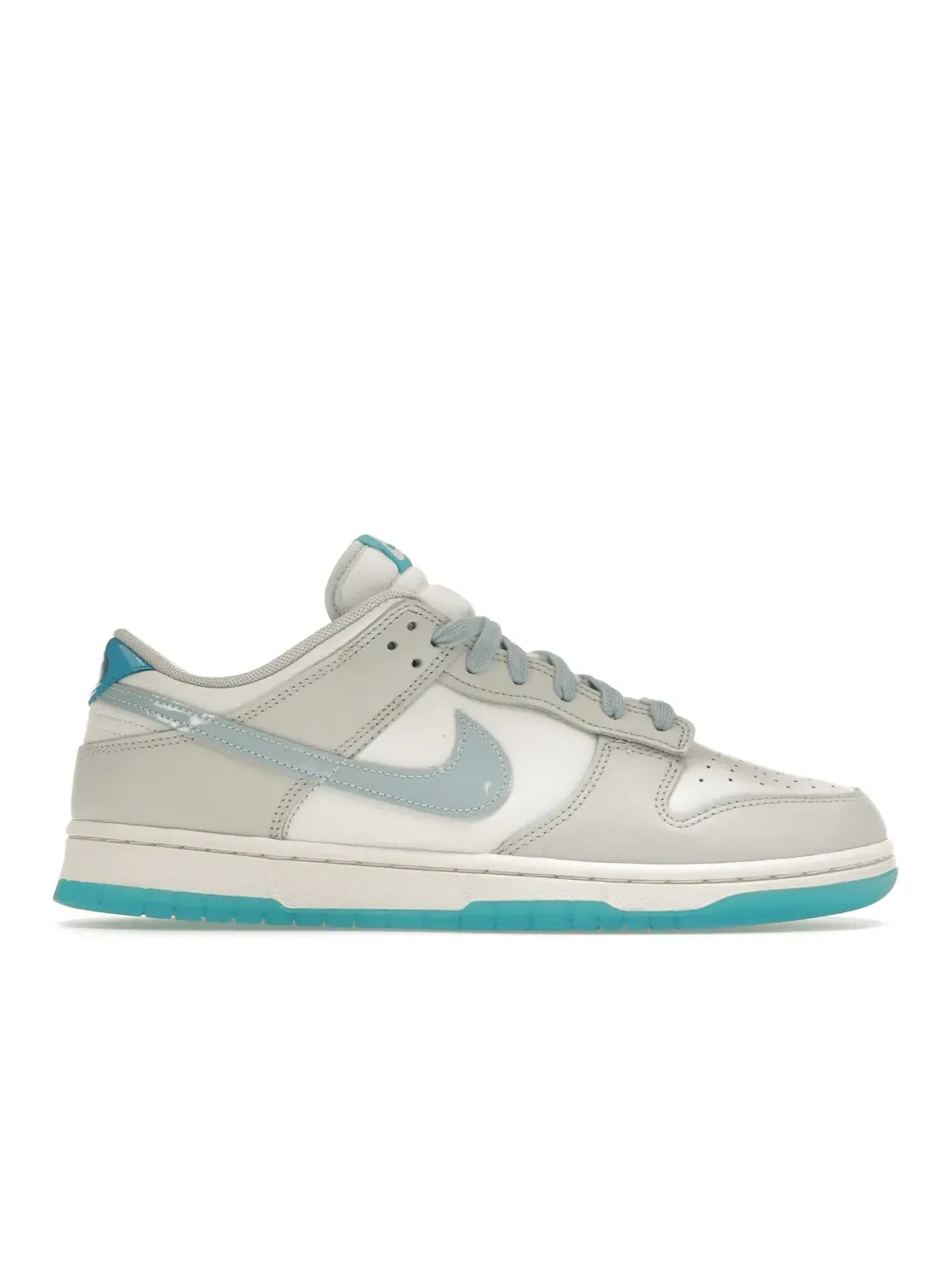 Мужские кроссовки с контрастными вставками Nike Dunk Low Nike — изображение 1 из 4, белый