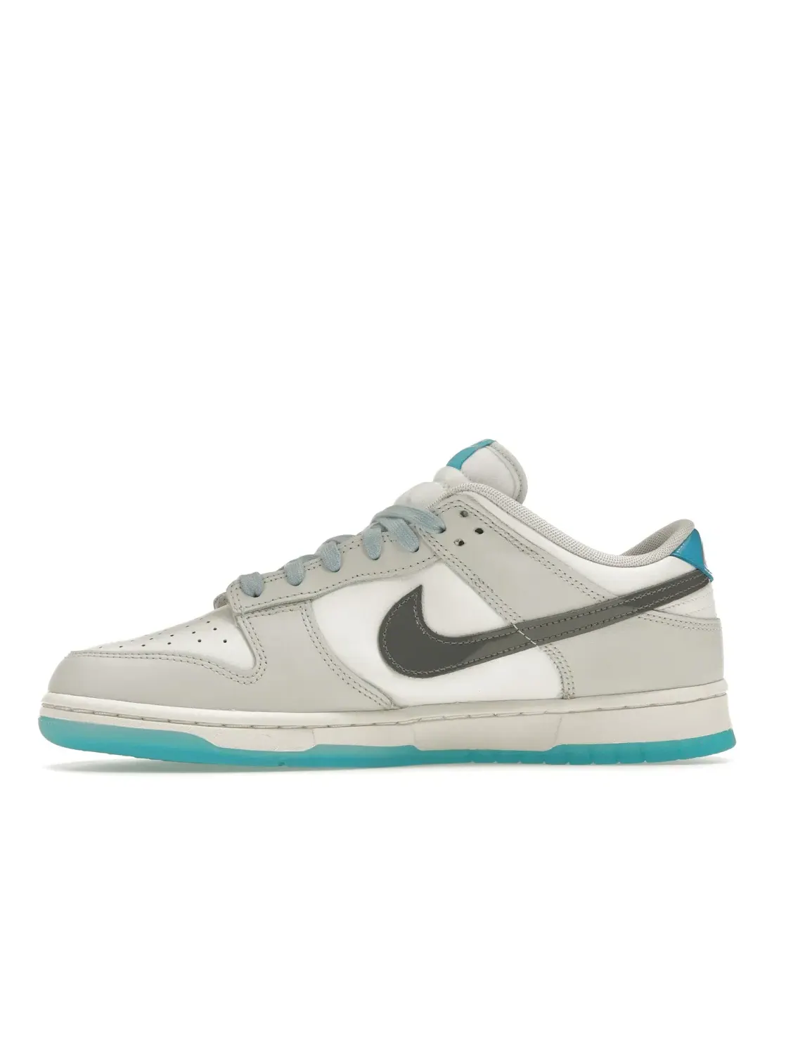 Мужские кроссовки с контрастными вставками Nike Dunk Low Nike — изображение 3 из 4, белый