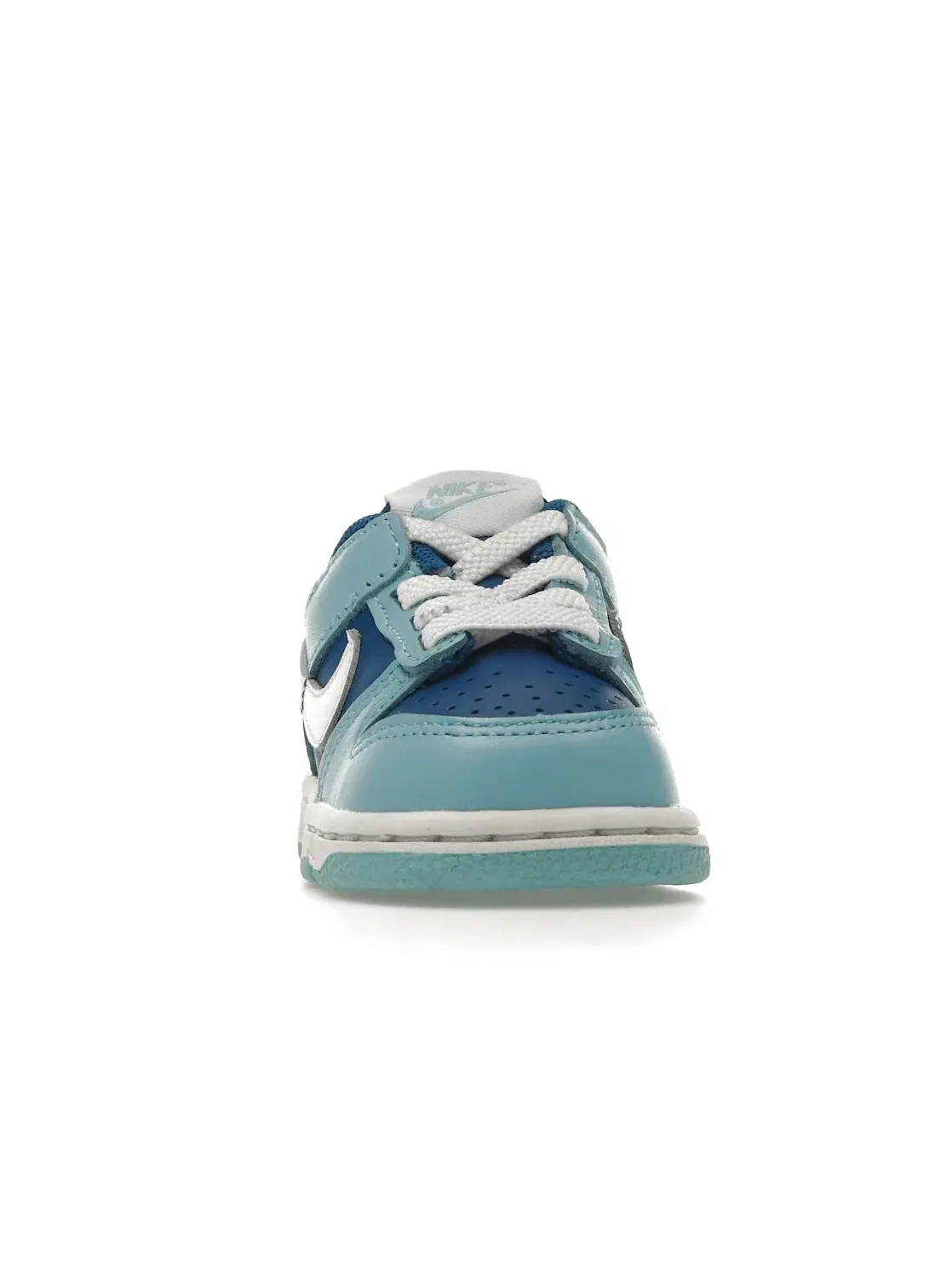 Детские кроссовки с принтом Nike Dunk Low Nike — изображение 2 из 4, белый-синий