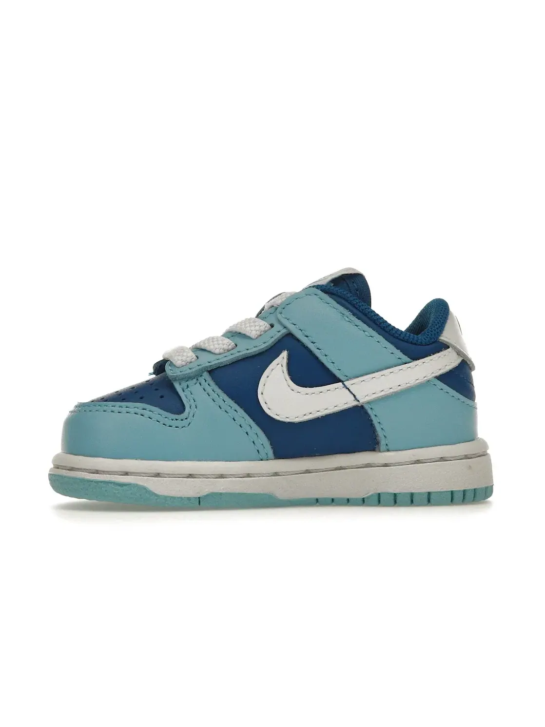 Детские кроссовки с принтом Nike Dunk Low Nike — изображение 3 из 4, белый-синий