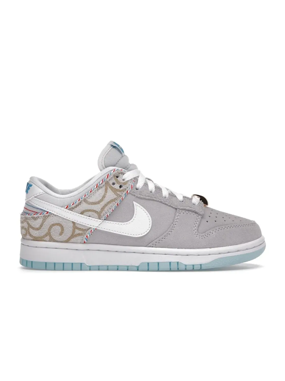 Мужские кроссовки с замшевым верхом Nike Dunk Low SE — изображение 1 из 4, серый/белый