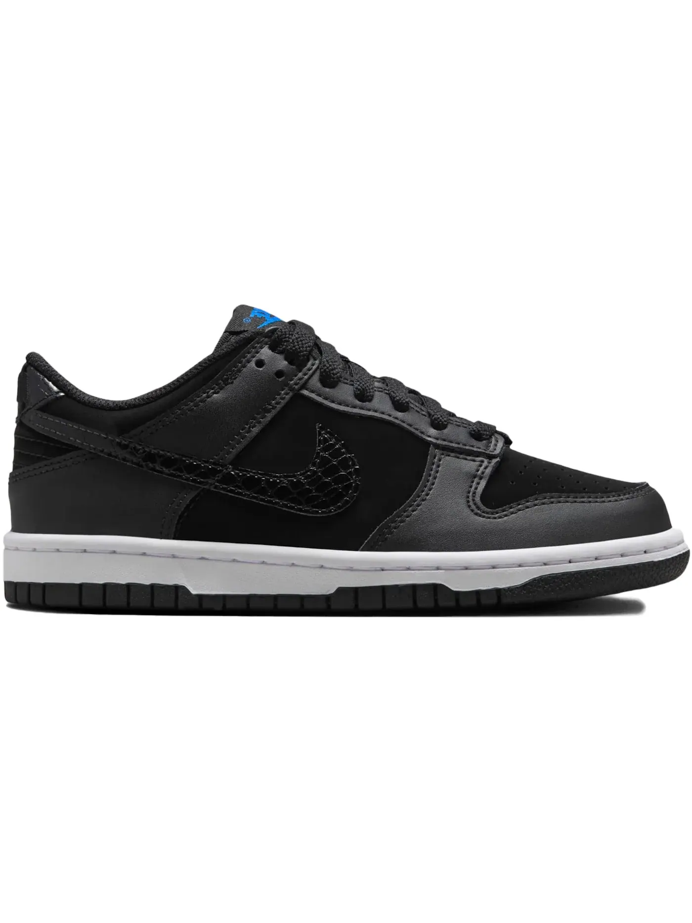 Детские кроссовки Lifestyle с принтом Nike Dunk Low SE Nike — изображение 1 из 1, черный/белый