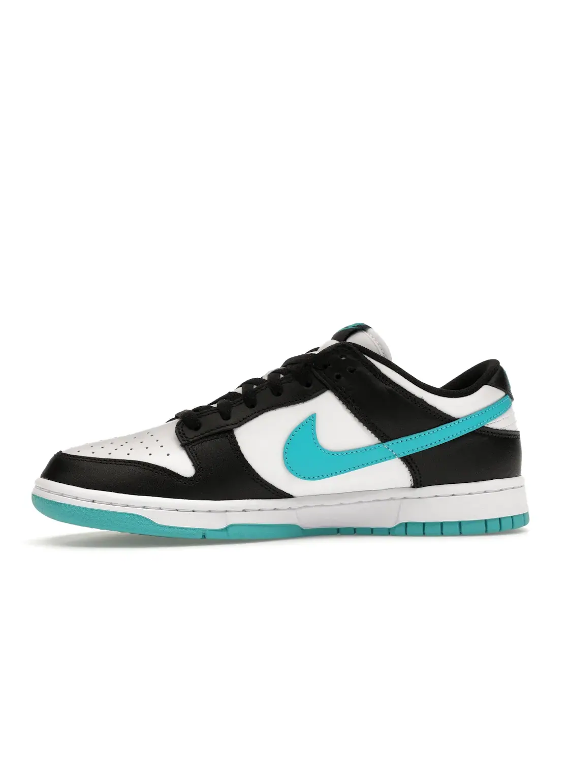 Мужские кроссовки кожаные Nike Dunk Low — изображение 3 из 4, белый//черный