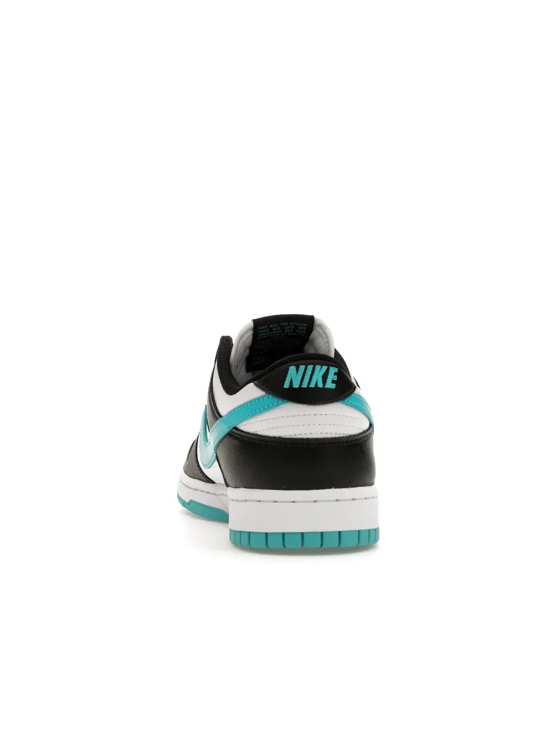 Мужские кроссовки кожаные Nike Dunk Low — изображение 4 из 4, белый//черный