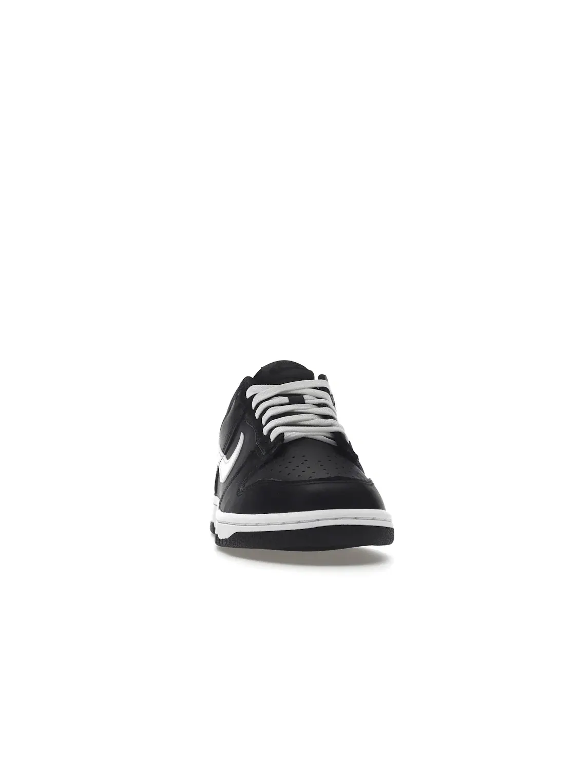 Детские кроссовки для мальчиков и девочек с кожаным верхом Nike Dunk Low Nike — изображение 2 из 4, черный/черный/белый