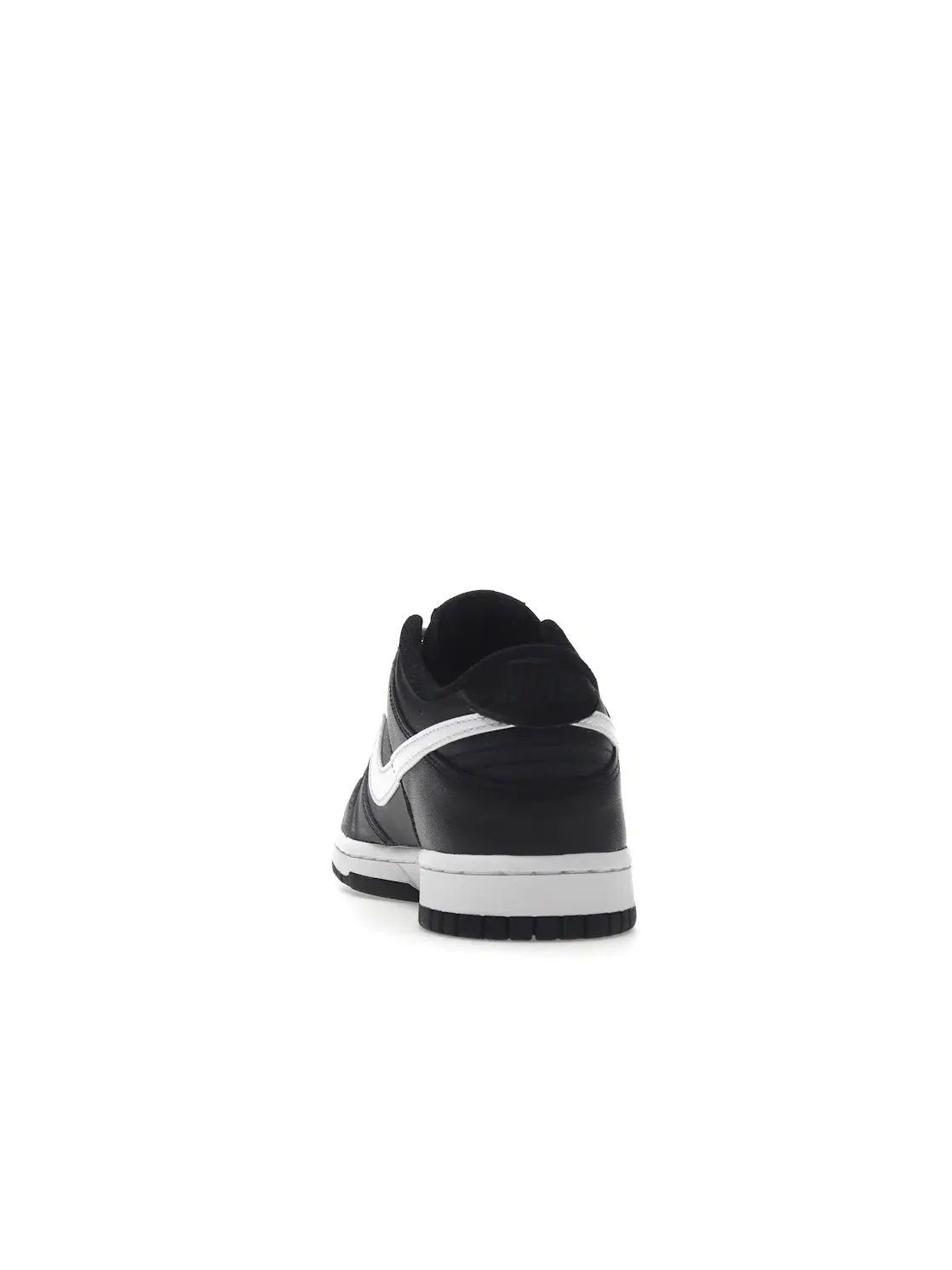 Детские кроссовки для мальчиков и девочек с кожаным верхом Nike Dunk Low Nike — изображение 4 из 4, черный/черный/белый