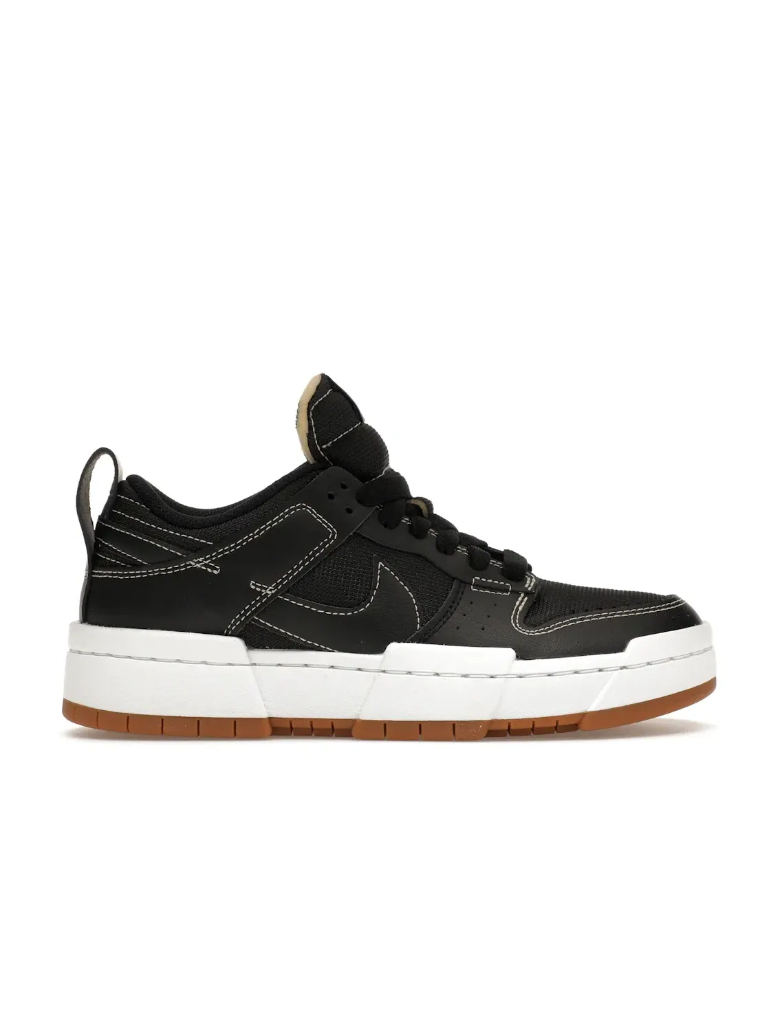 Женские кроссовки Lifestyle с деконструированным дизайном Nike Dunk Low Disrupt — изображение 1 из 4, черный/белый-коричневый
