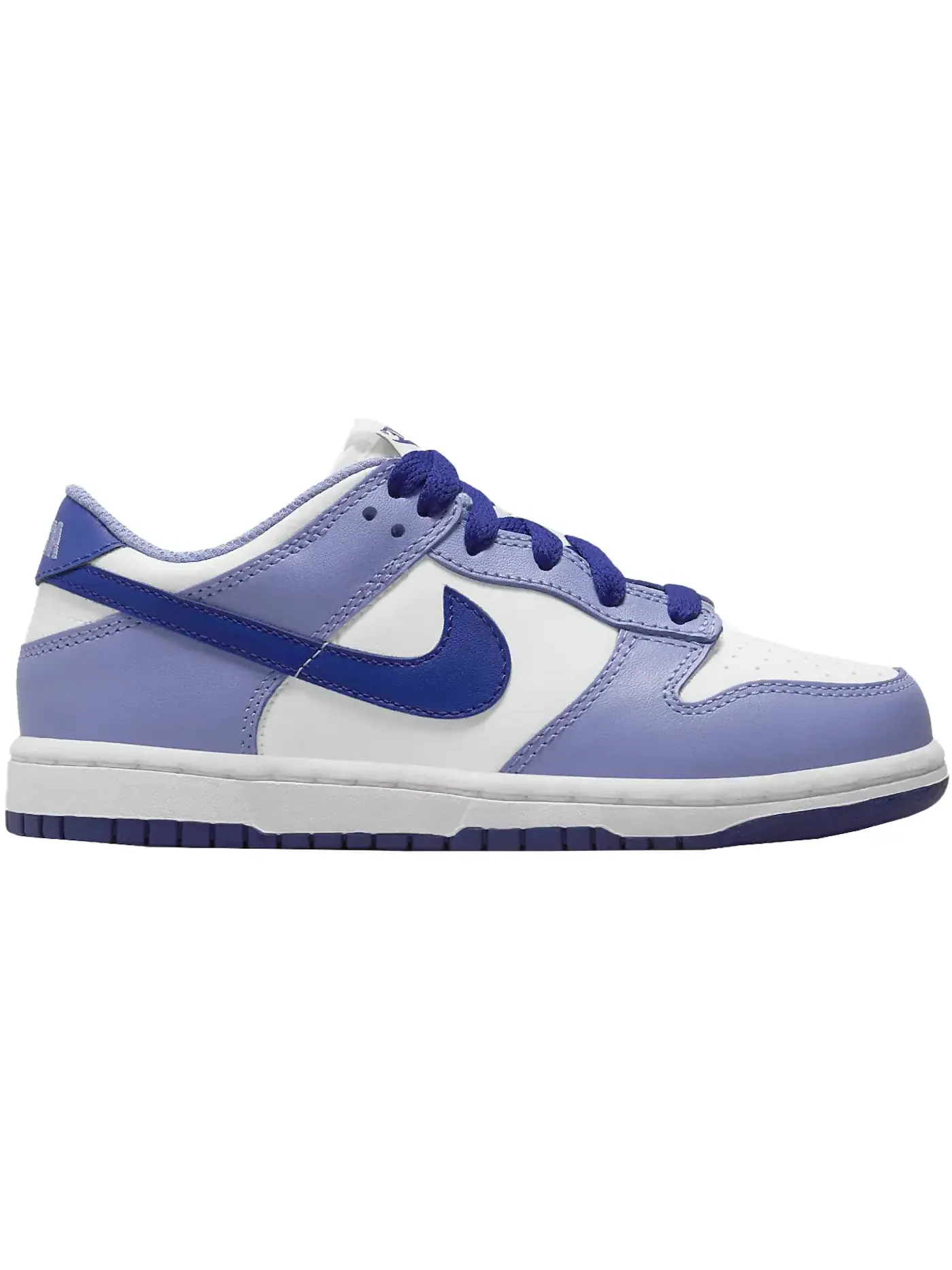 Детские кроссовки для мальчиков и девочек с перфорированным носком Nike Dunk Low Nike — изображение 1 из 1, белый/светлый