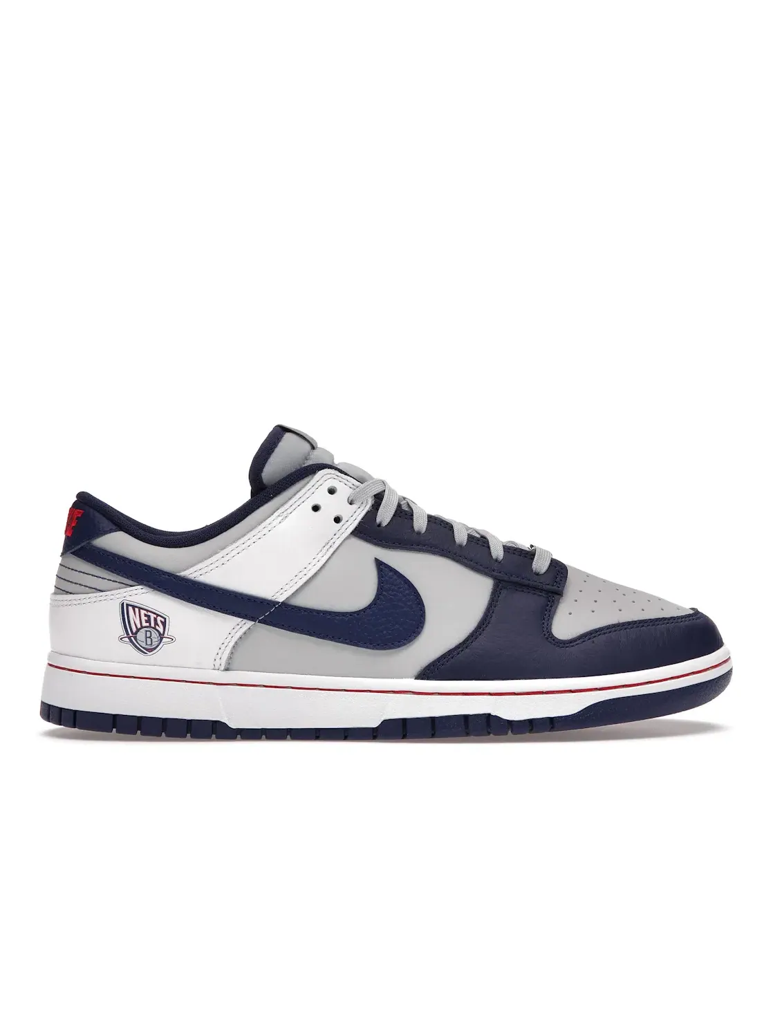 Мужские кроссовки с принтом Nike Dunk Low EMB Nike — изображение 1 из 4, серый/белый/синий/синий
