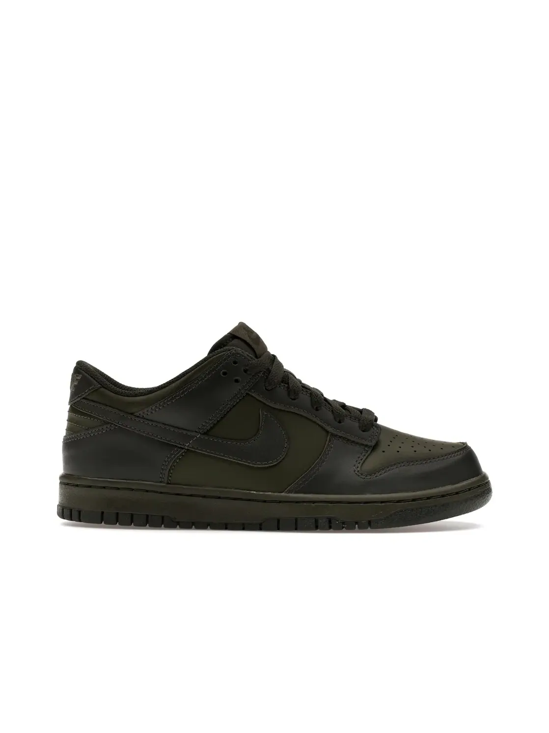 Детские кроссовки Lifestyle Nike Dunk Low — изображение 1 из 4, хаки//красный