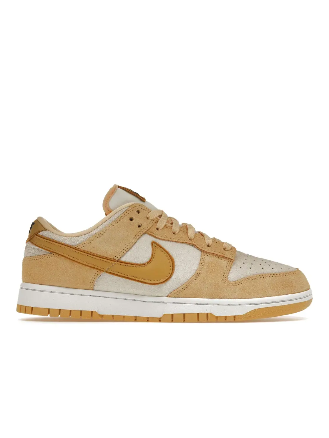 Женские кроссовки с замшевым верхом Nike Dunk Low — изображение 1 из 4, золотистый