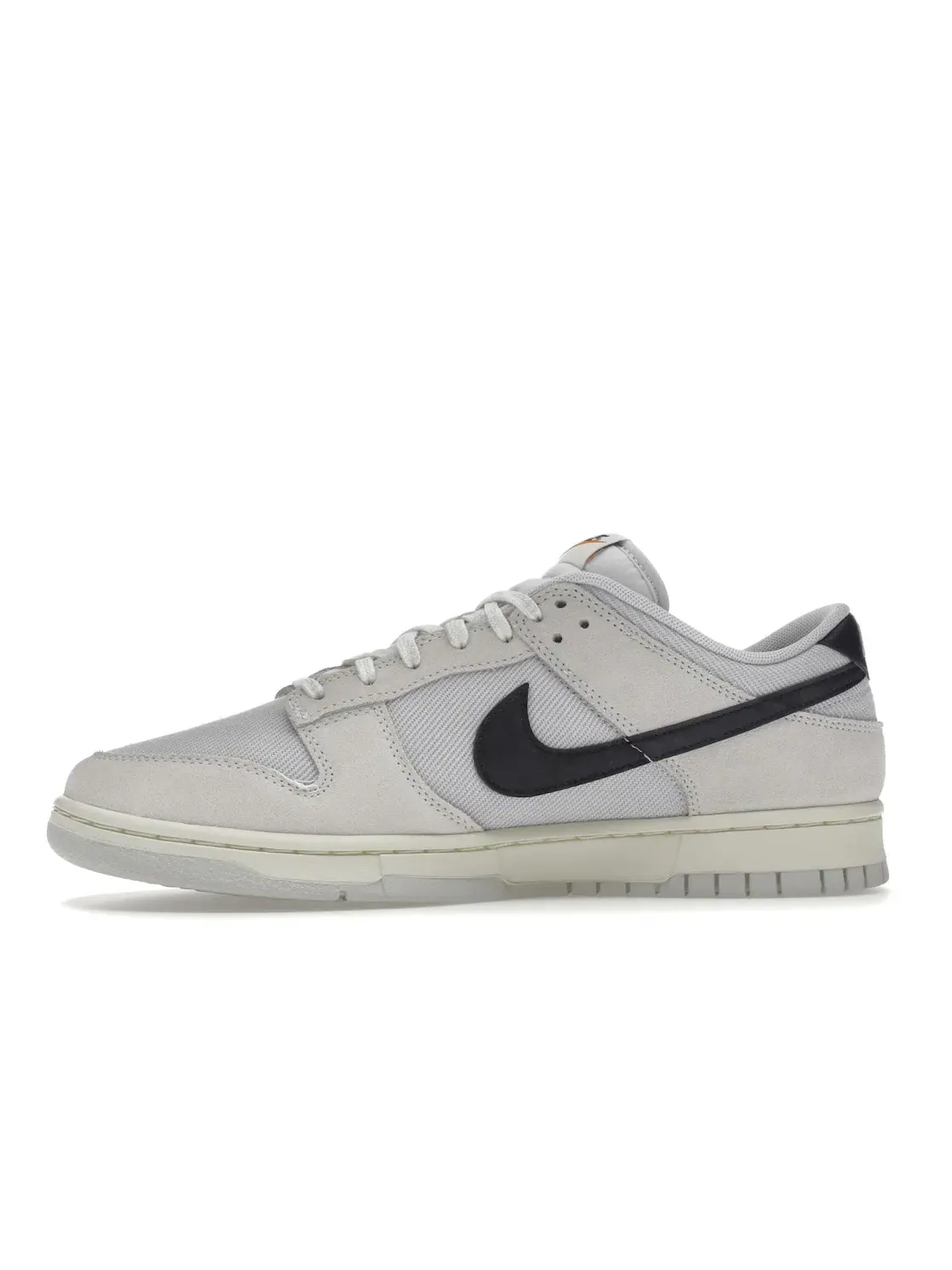 Мужские кроссовки с замшевым и холщовым верхом Nike Dunk Low Nike — изображение 3 из 4, черный-белый