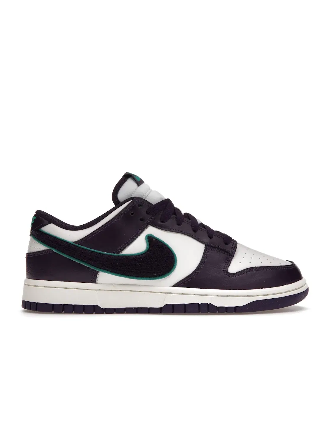 Мужские кроссовки с цветовой блокировкой Nike Dunk Low — изображение 1 из 4, фиолетовый-зеленый