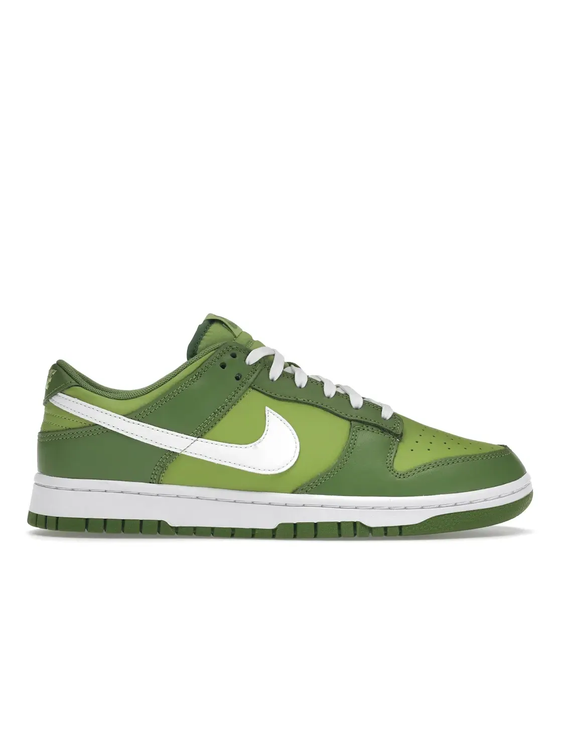 Мужские кроссовки с гладкой кожи Nike Dunk Low — изображение 1 из 4, белый-зеленый