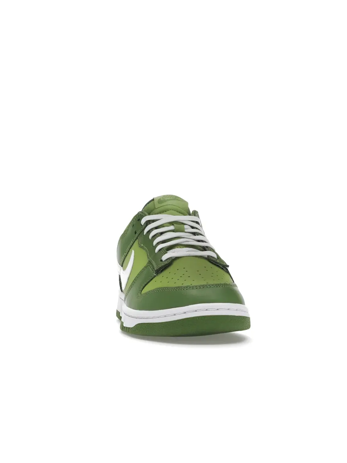 Мужские кроссовки с гладкой кожи Nike Dunk Low — изображение 2 из 4, белый-зеленый